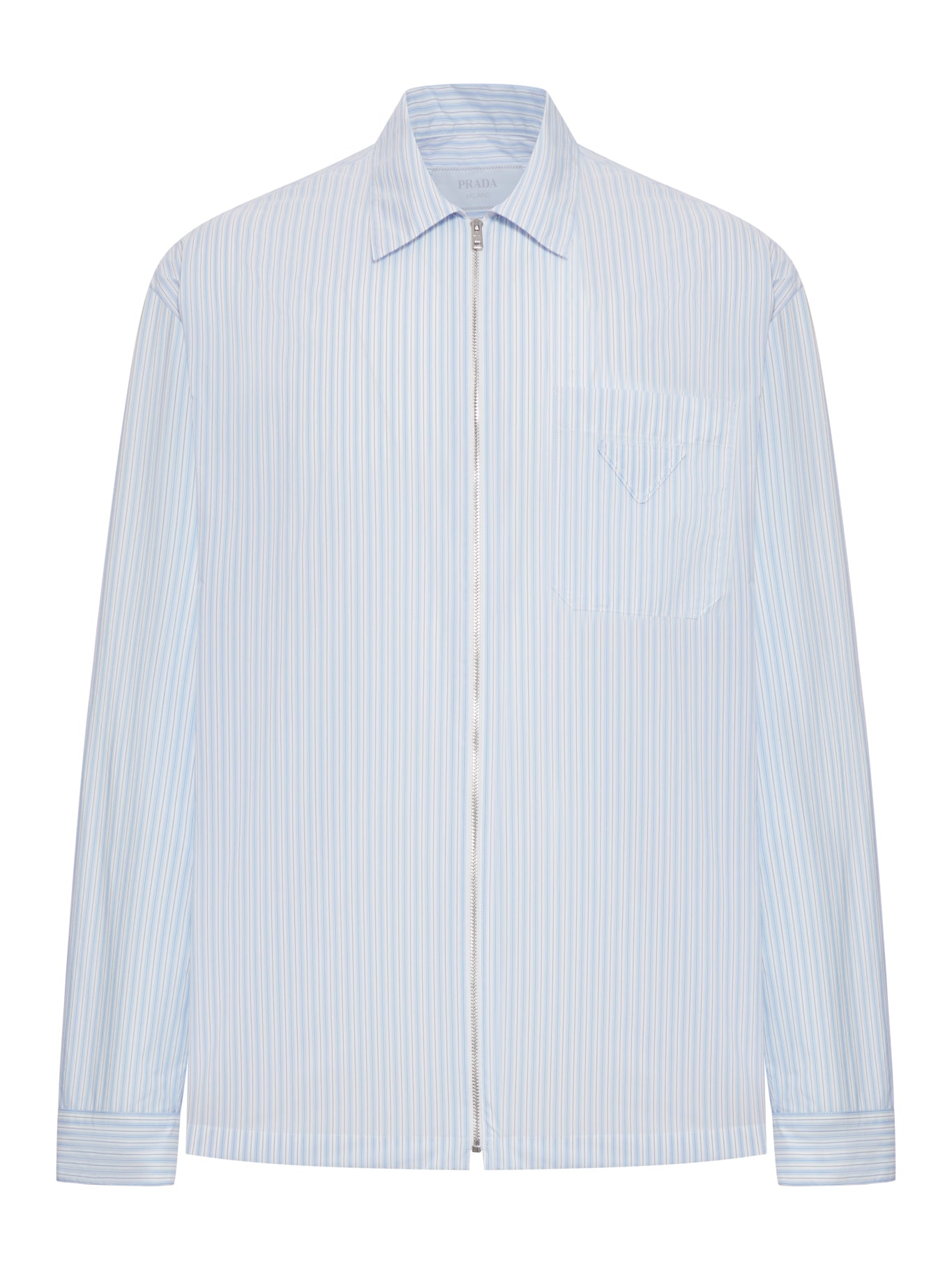 Prada TECHNICAL FABRIC SHIRT WITH STRIPED PATTERN