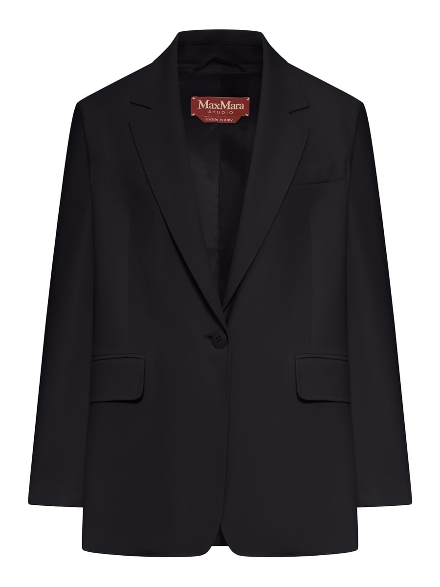 Max Mara Studio SINGLE-BREASTED CADY BLAZER