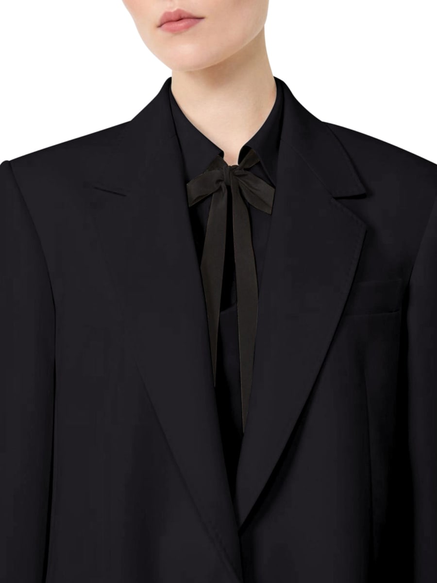 Max Mara Studio SINGLE-BREASTED CADY BLAZER, view 4