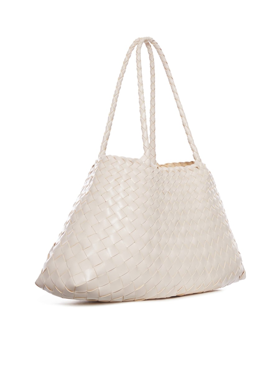 Dragon Diffusion SANTA CROCE BIG WOVEN LEATHER BAG, view 2