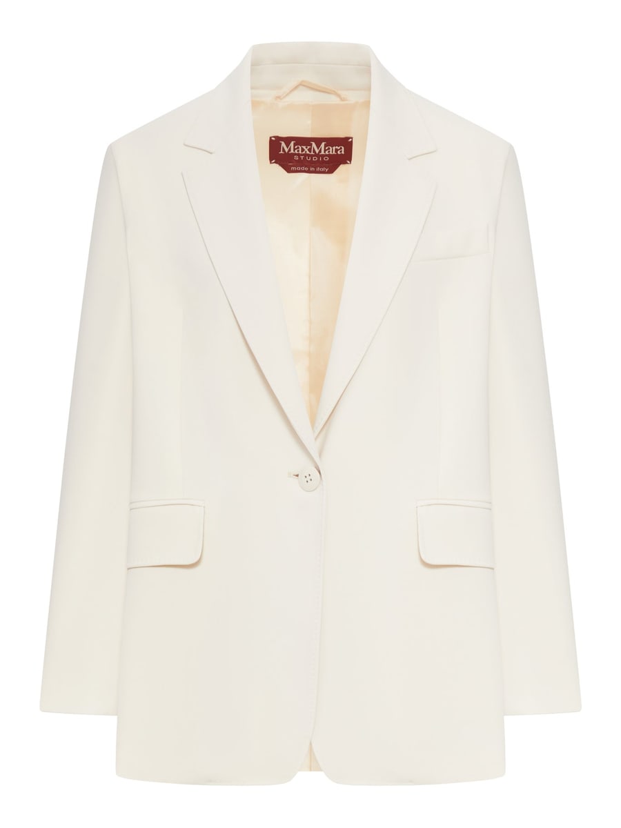 Max Mara Studio SINGLE-BREASTED CADY BLAZER