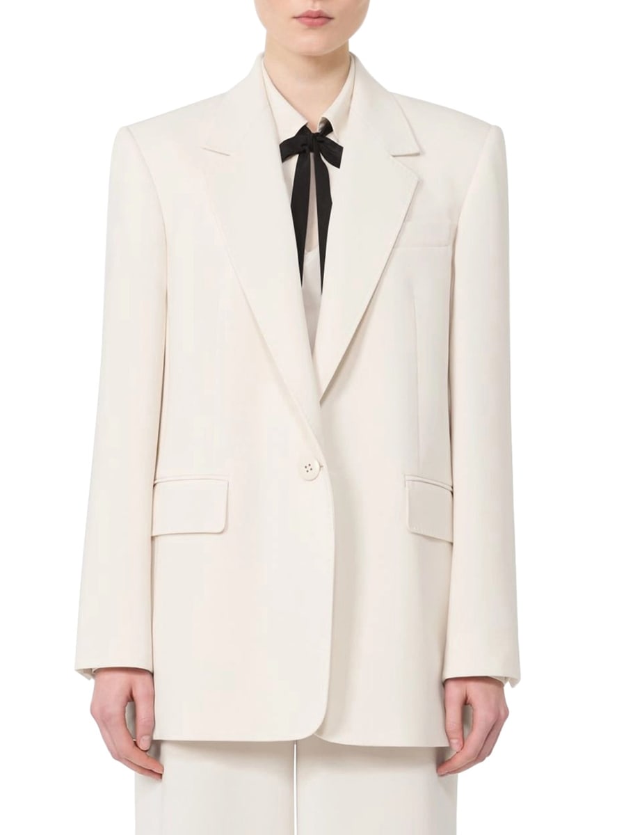 Max Mara Studio SINGLE-BREASTED CADY BLAZER, view 2