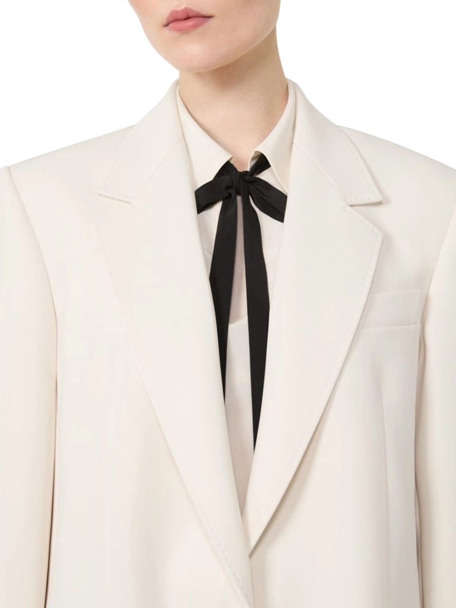 Max Mara Studio SINGLE-BREASTED CADY BLAZER, view 4