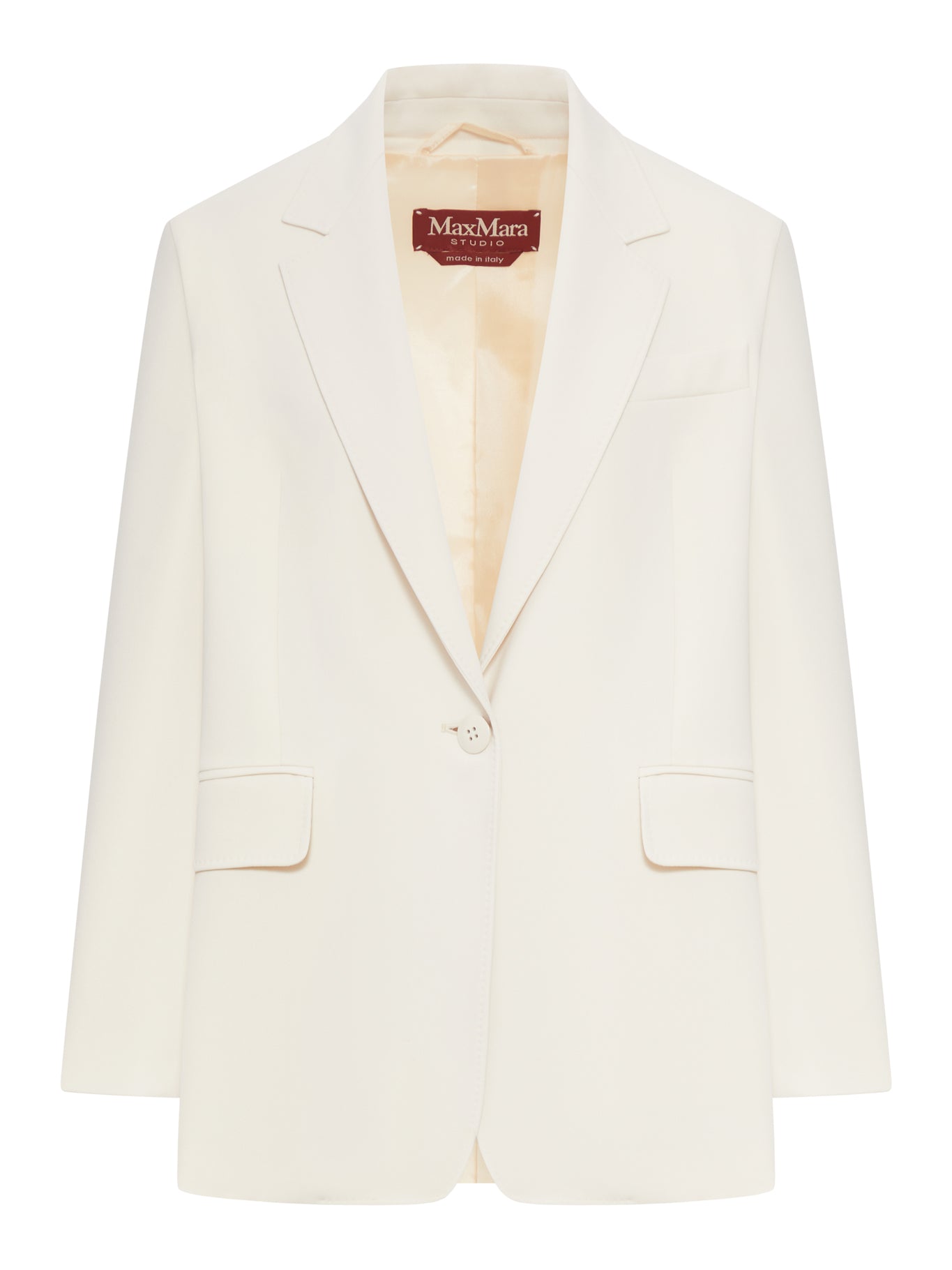 Max Mara Studio SINGLE-BREASTED CADY BLAZER