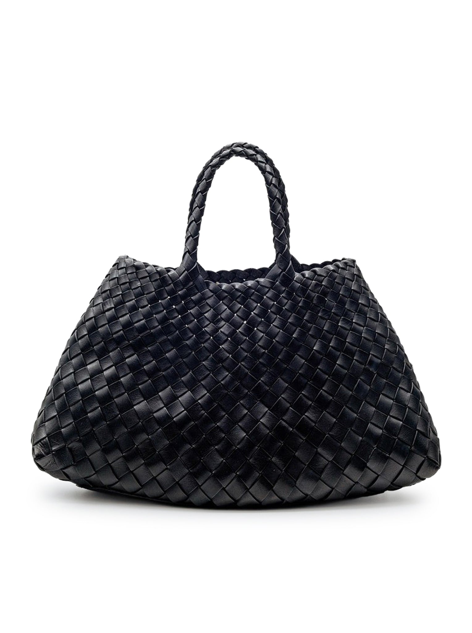 Dragon Diffusion SANTA CROCE SMALL BLACK LEATHER BAG
