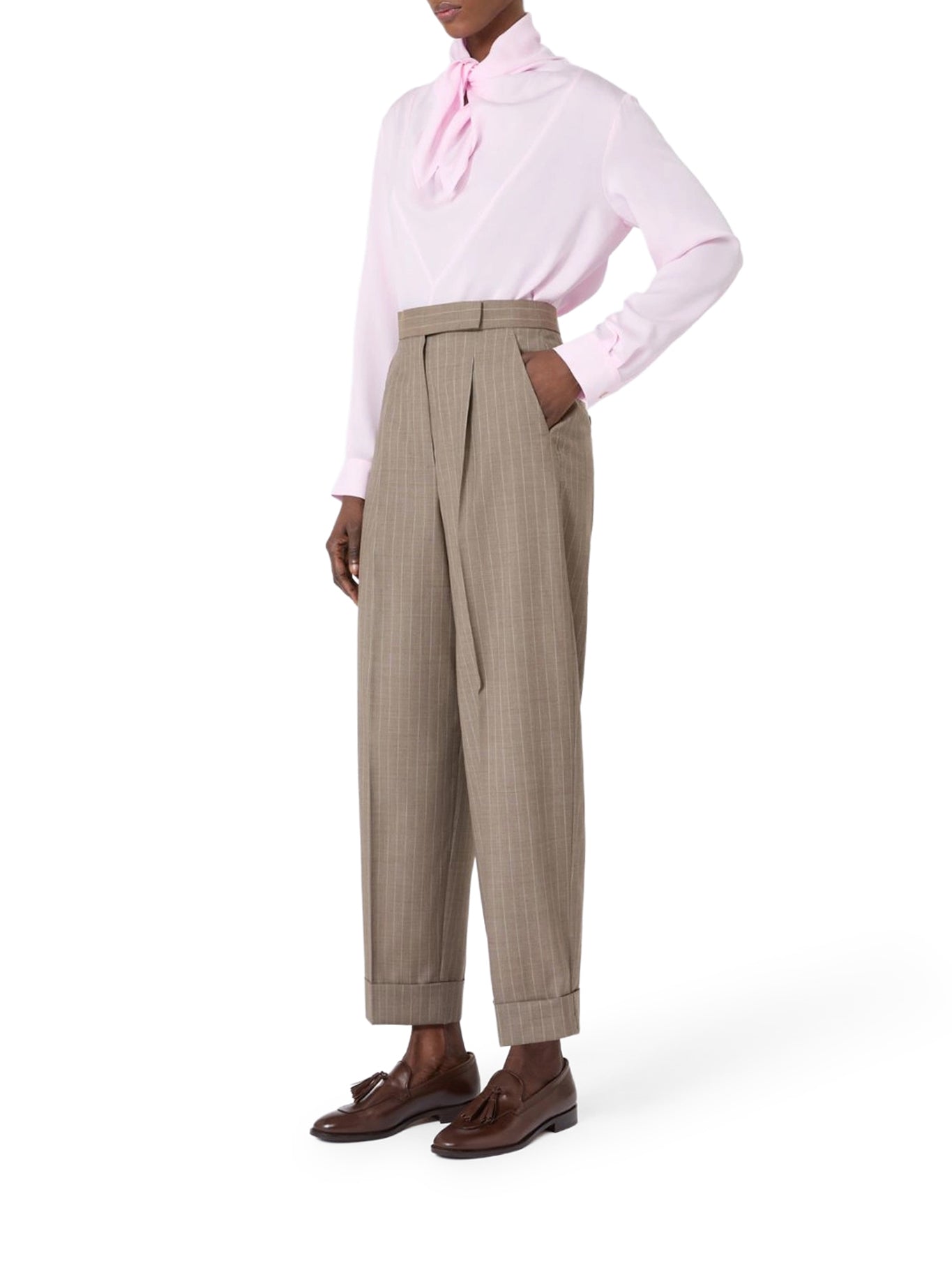 Max Mara SILK CHARMEUSE BLOUSE, view 2