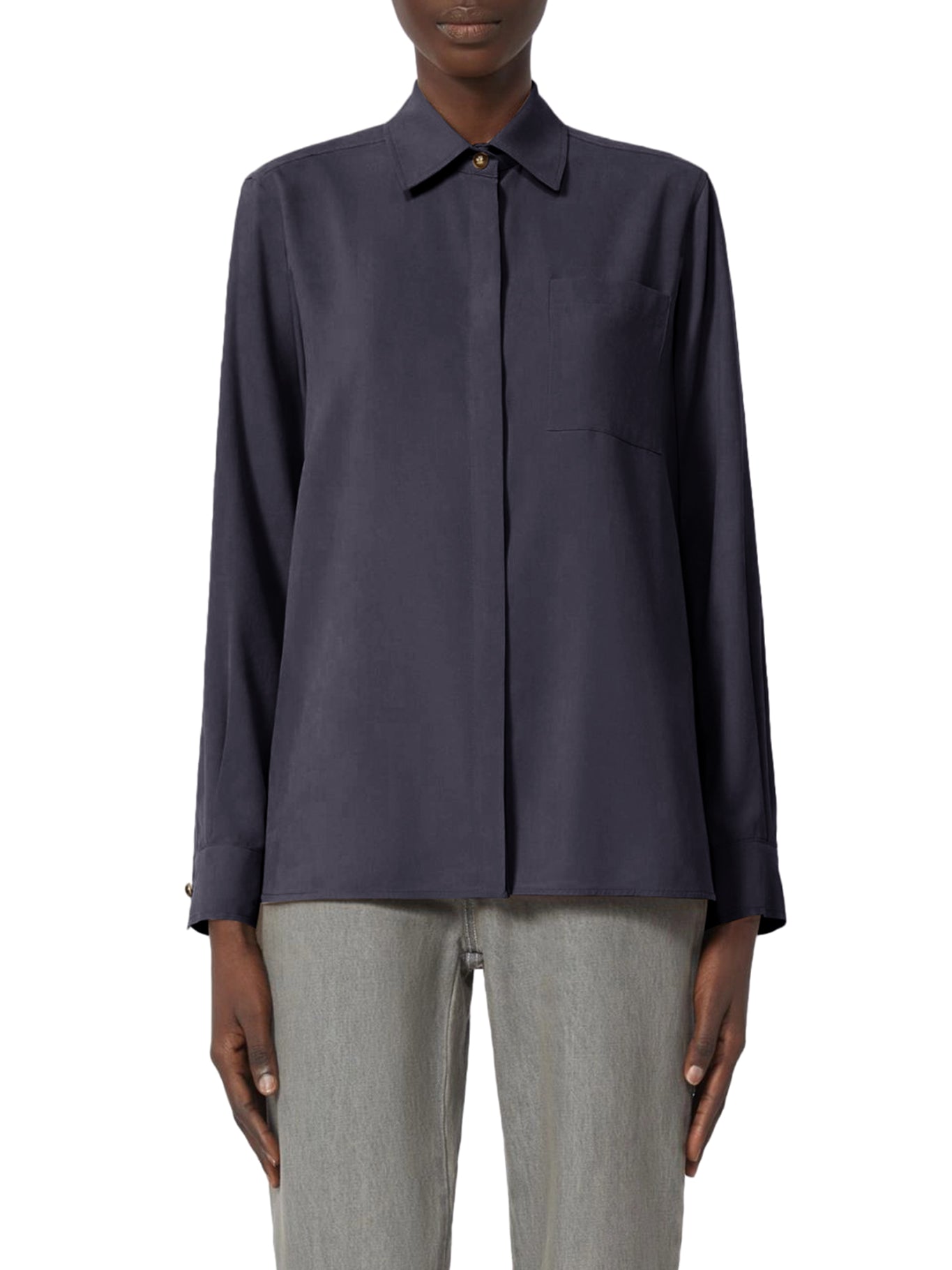 Max Mara SIAMESE SILK CANVAS SHIRT, view 2
