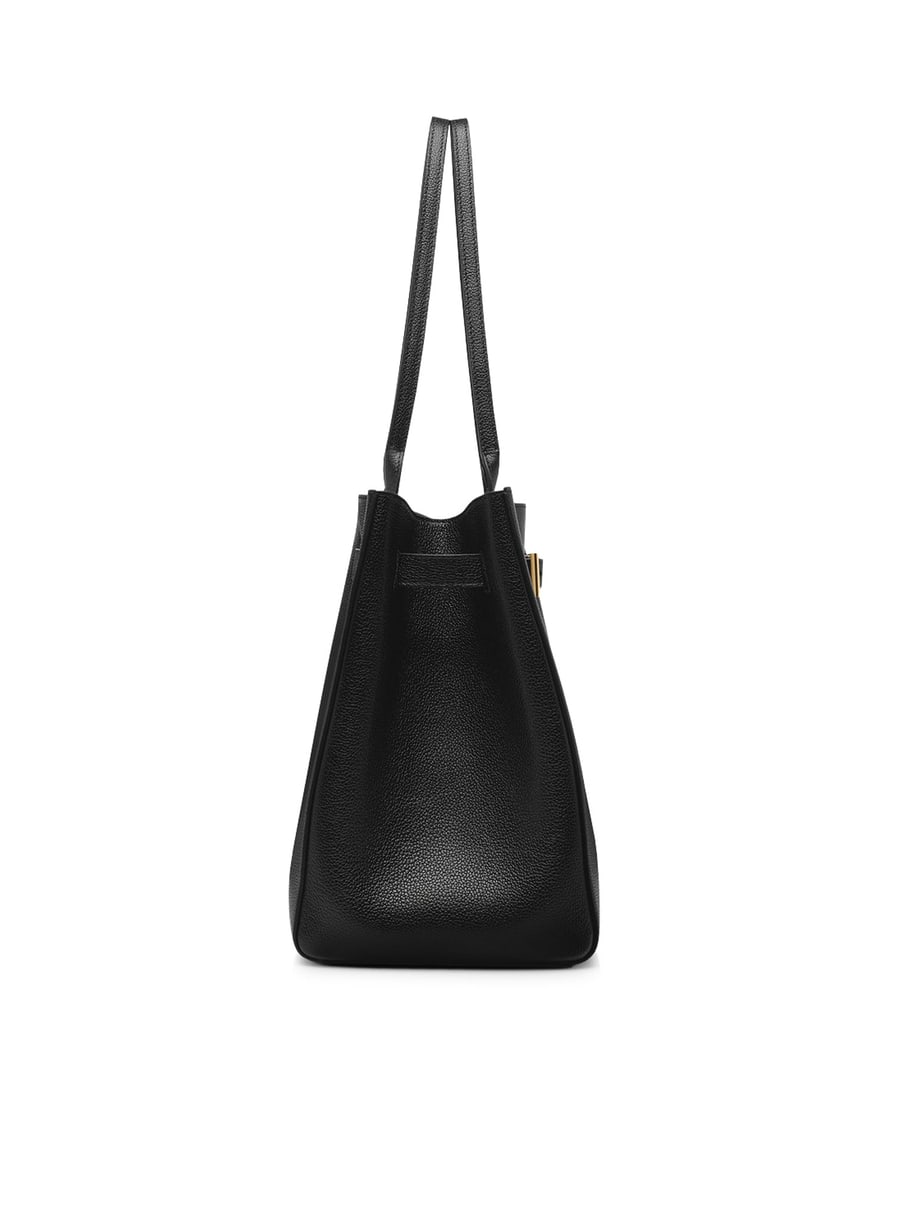 Tom Ford MEDIUM AUDREY HAMMERED LEATHER BAG, view 3
