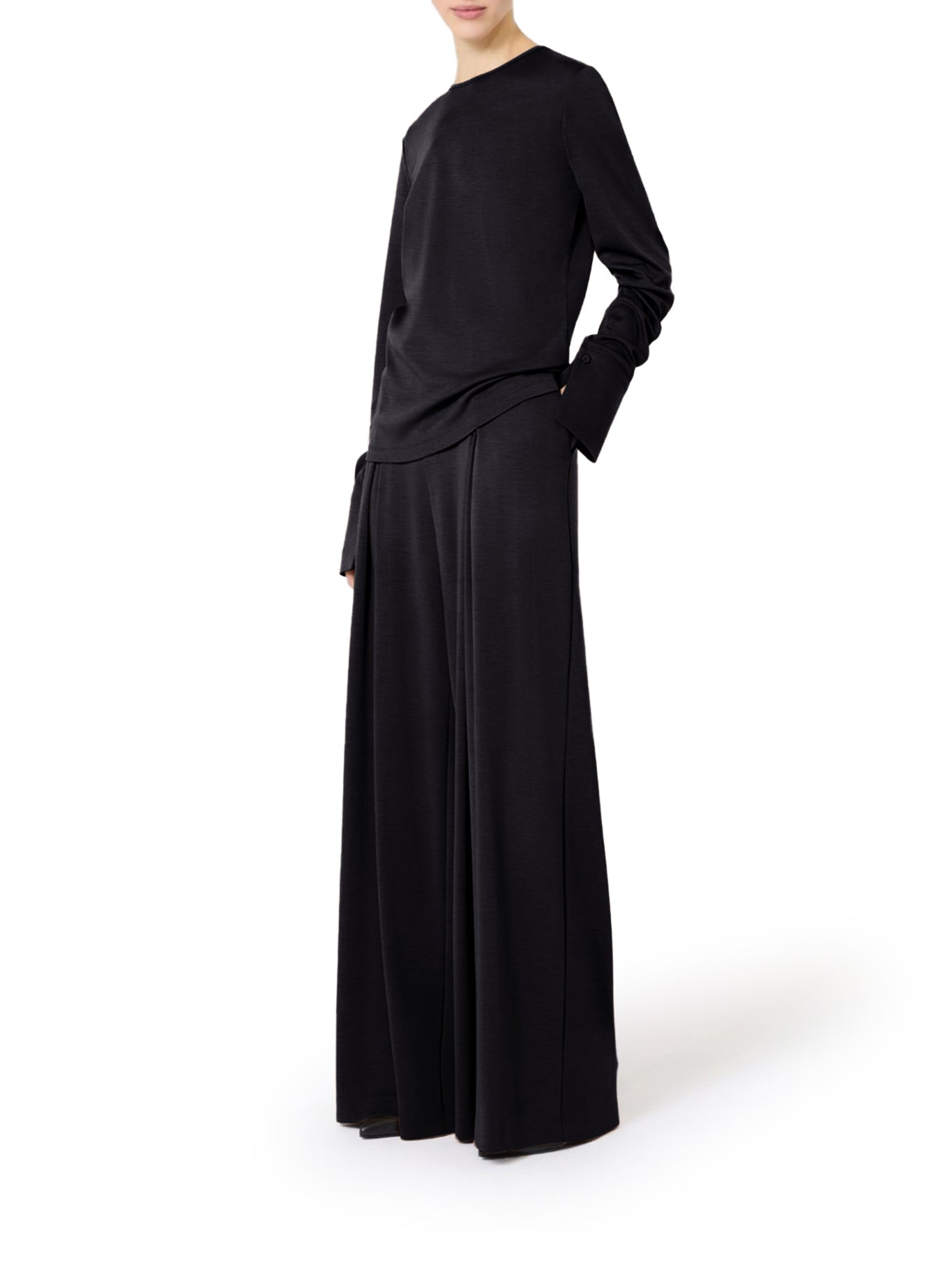 Max Mara Pure WOOL JERSEY TROUSERS, view 2