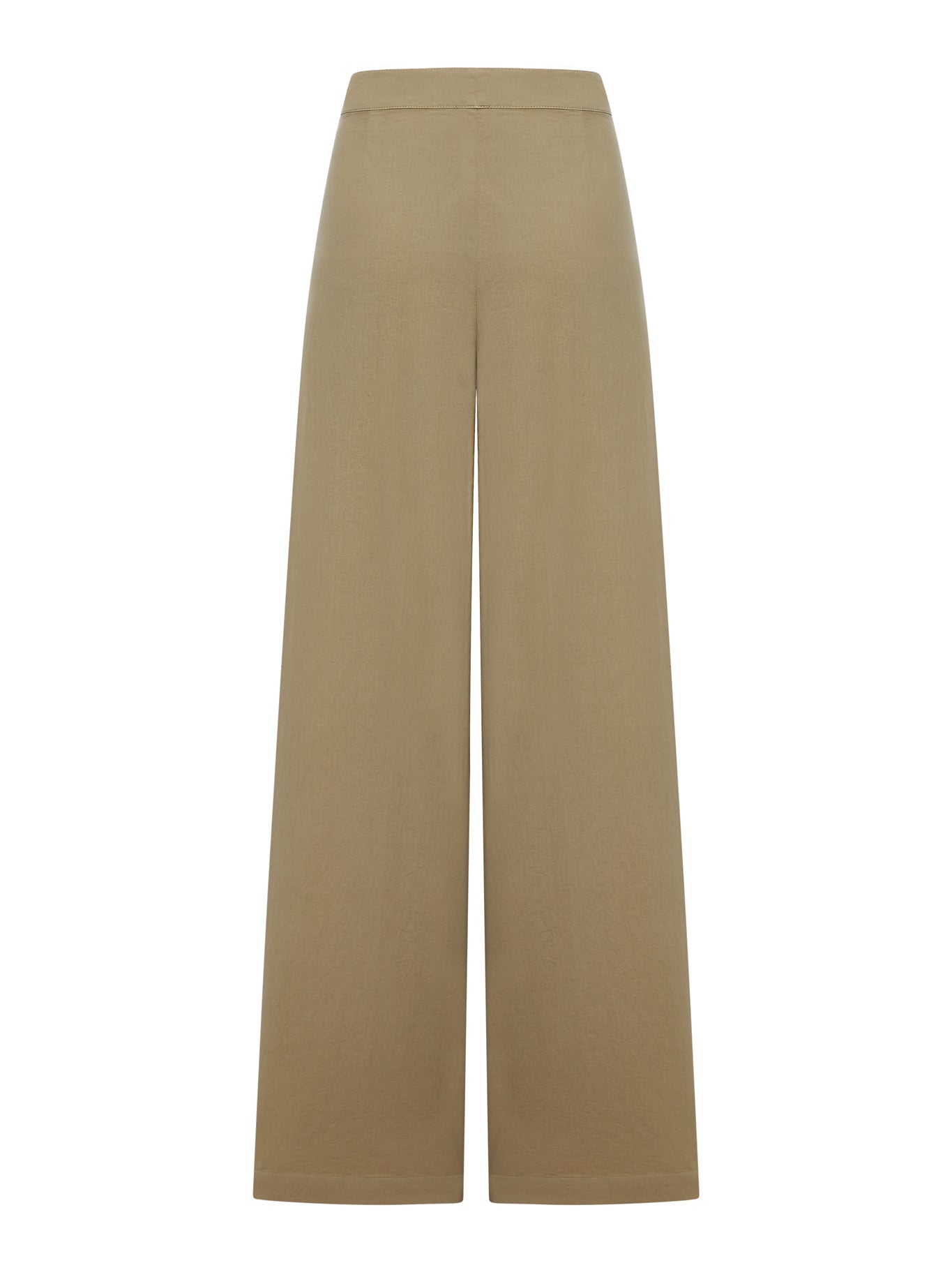 Dries Van Noten CEMENT-COLOURED TROUSERS WITH PLEATS AND SIDE BUTTONS, view 2