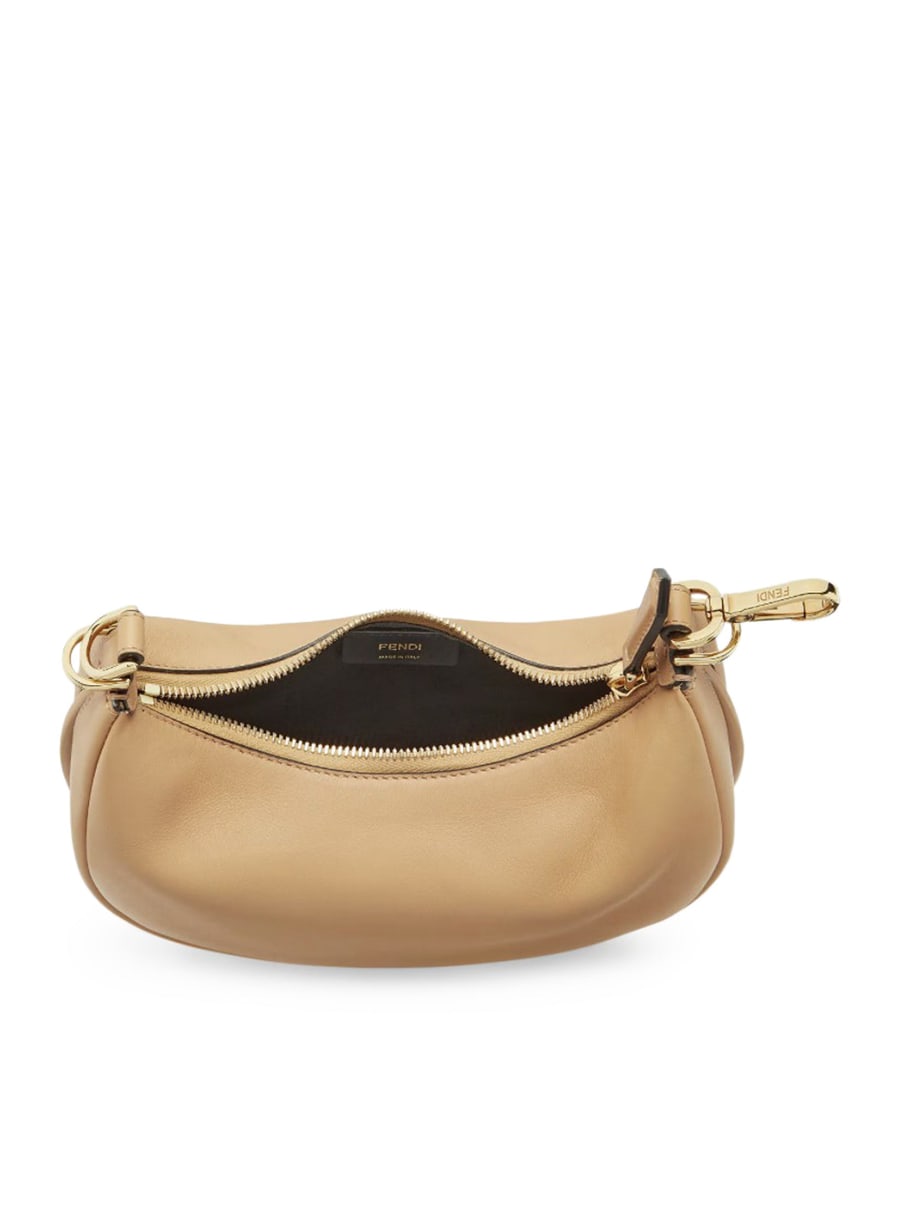 Fendi FENDIGRAPHY MINI IN HONEY LEATHER, view 3