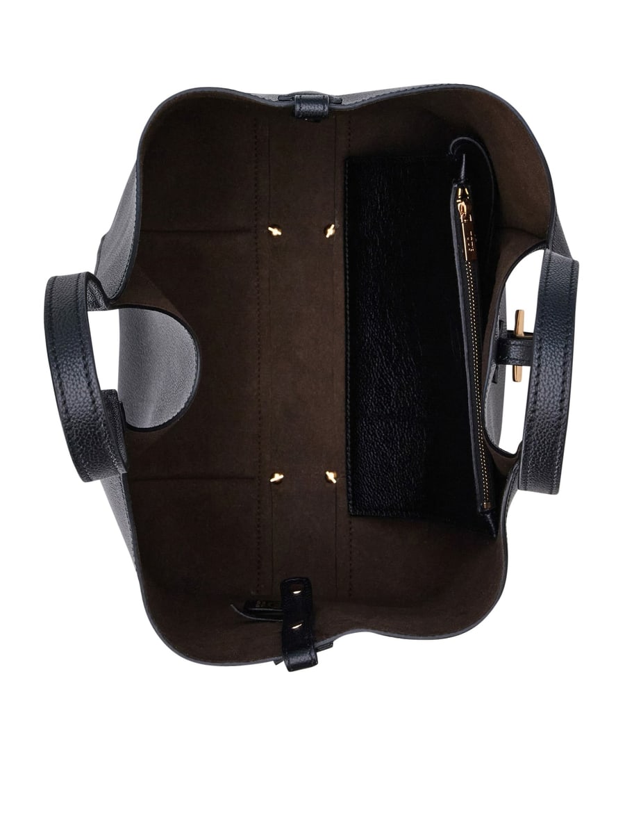 Tod's SMALL T TIMELESS BAG IN HAMMERED LEATHER, view 3