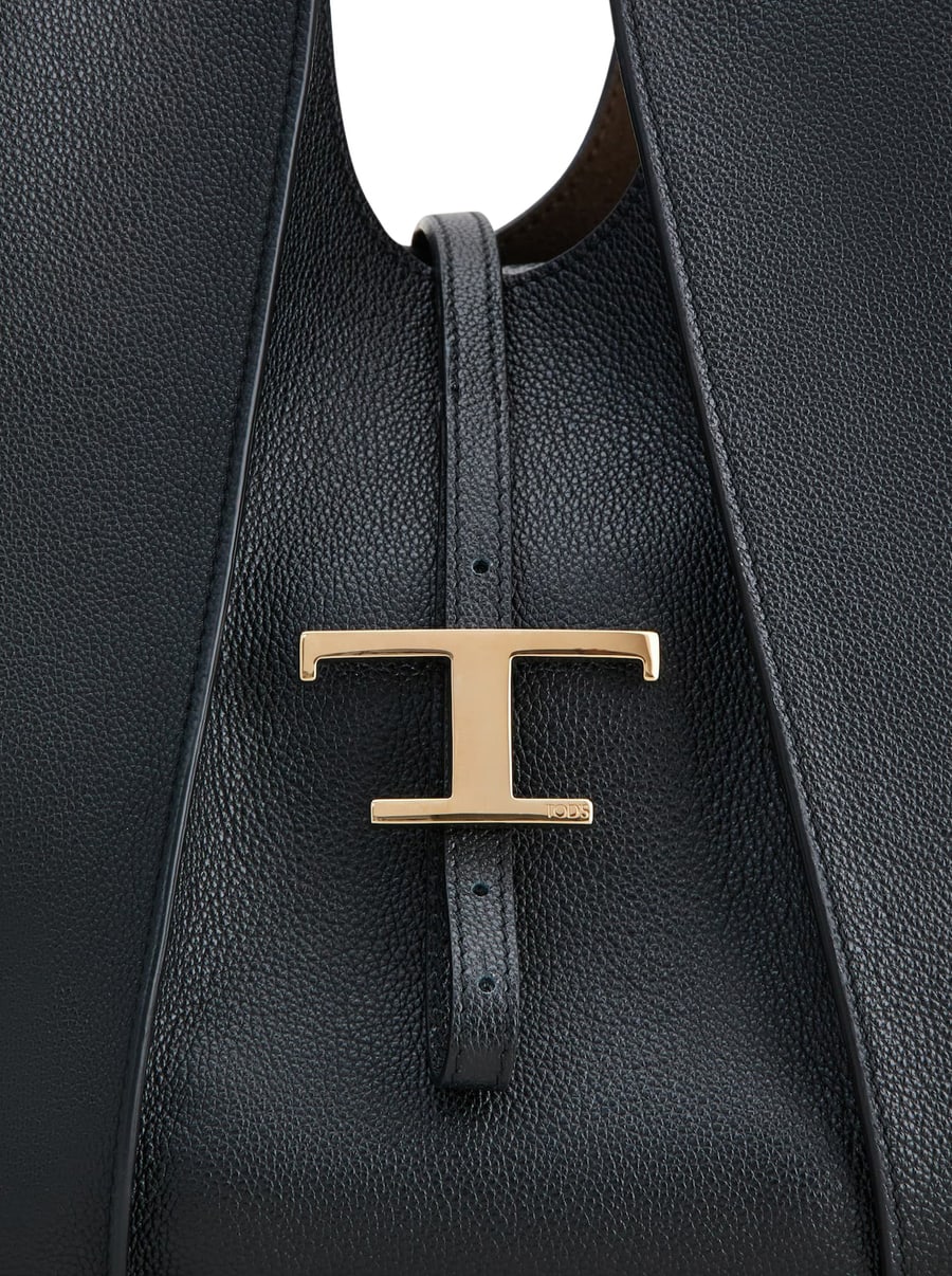 Tod's SMALL T TIMELESS BAG IN HAMMERED LEATHER, view 4