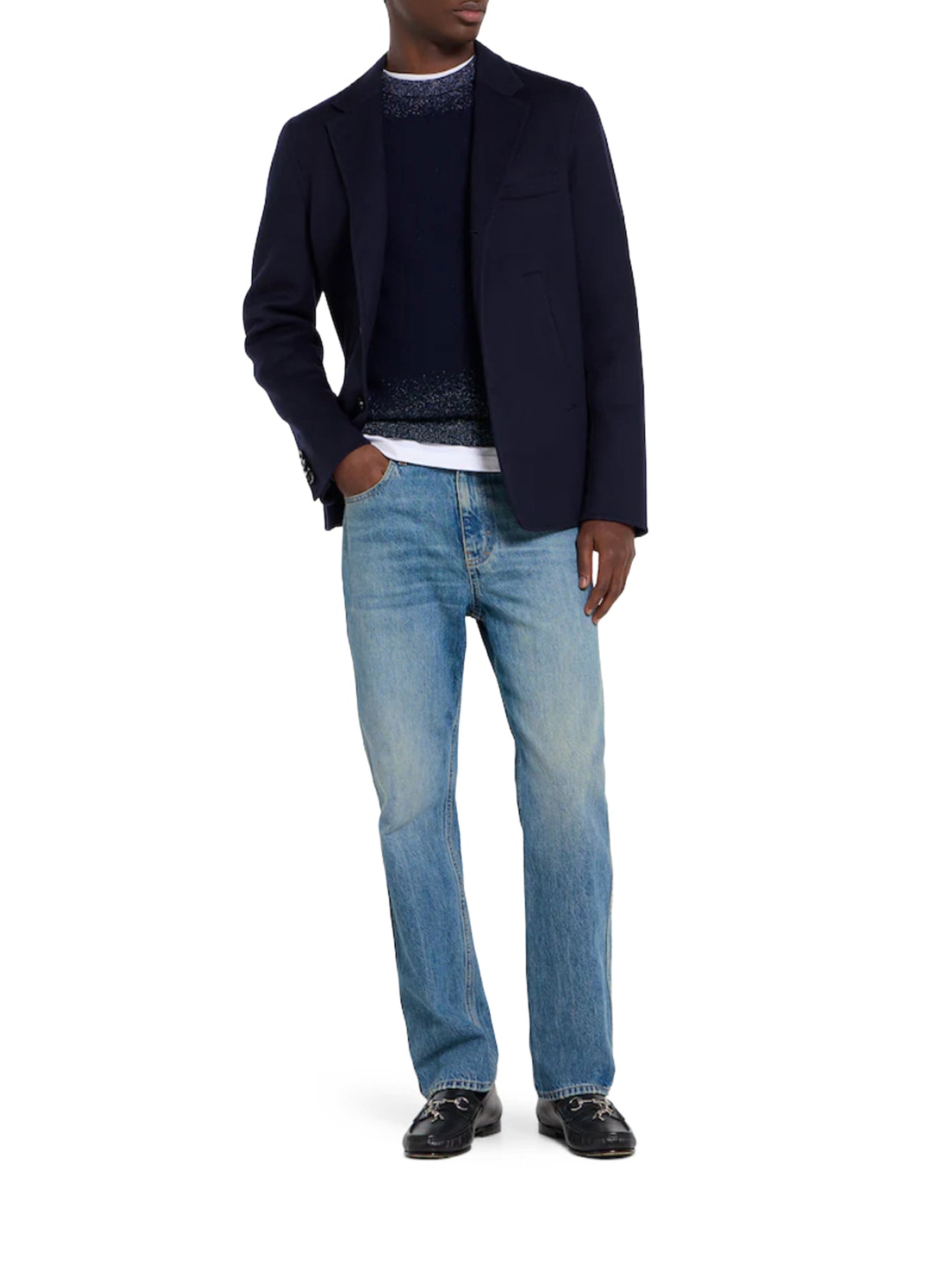 Gucci SLIM-FIT COTTON DENIM TROUSERS, view 2