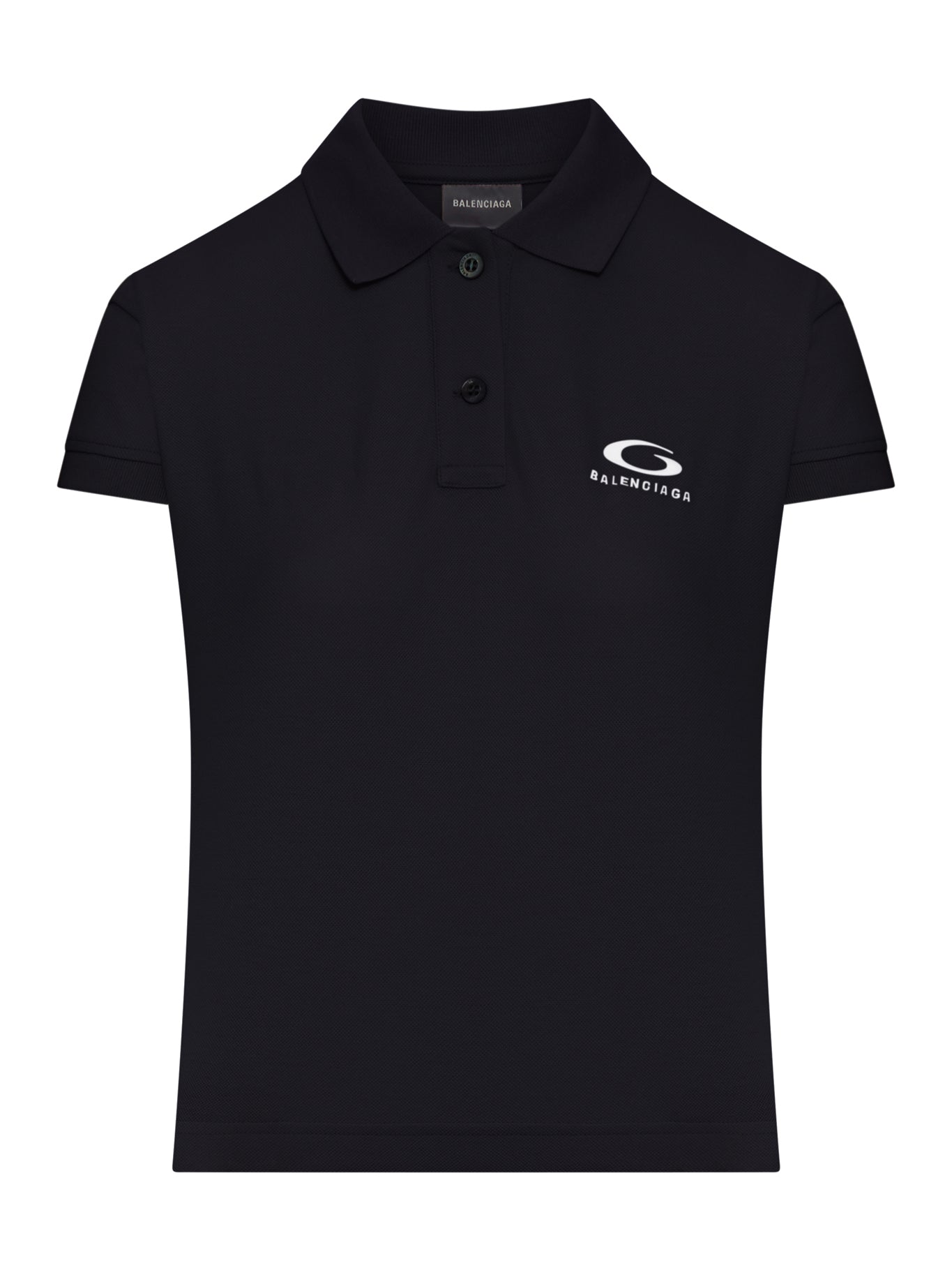 Balenciaga COTTON PIQUE POLO SHIRT WITH SPORT ICON LOGO