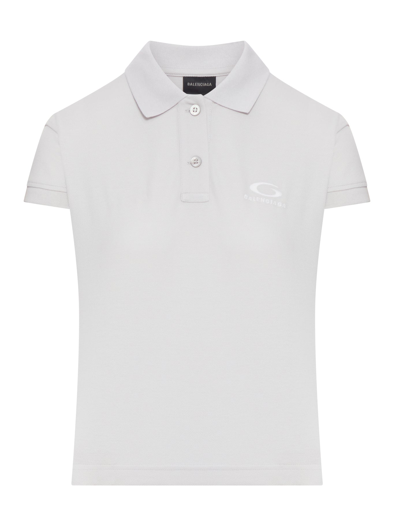 Balenciaga COTTON PIQUE POLO SHIRT WITH SPORT ICON LOGO