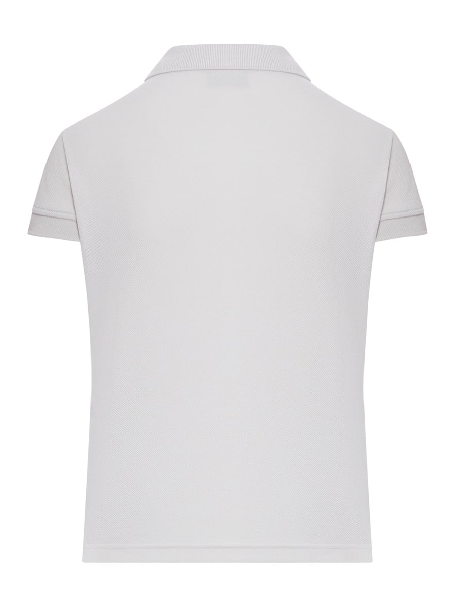 Balenciaga COTTON PIQUE POLO SHIRT WITH SPORT ICON LOGO, view 2