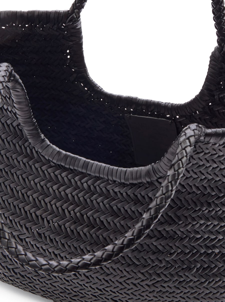 Dragon Diffusion NS DIAGONAL BLACK LEATHER TOTE BAG, view 5