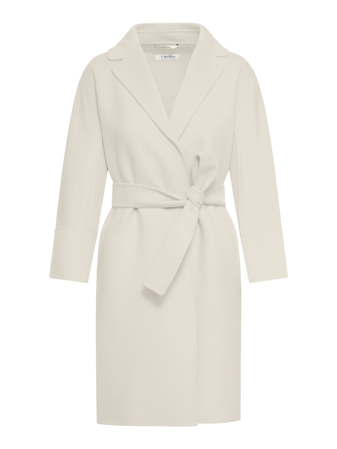 'S Max Mara ARONA SHORT COAT IN IVORY WOOL