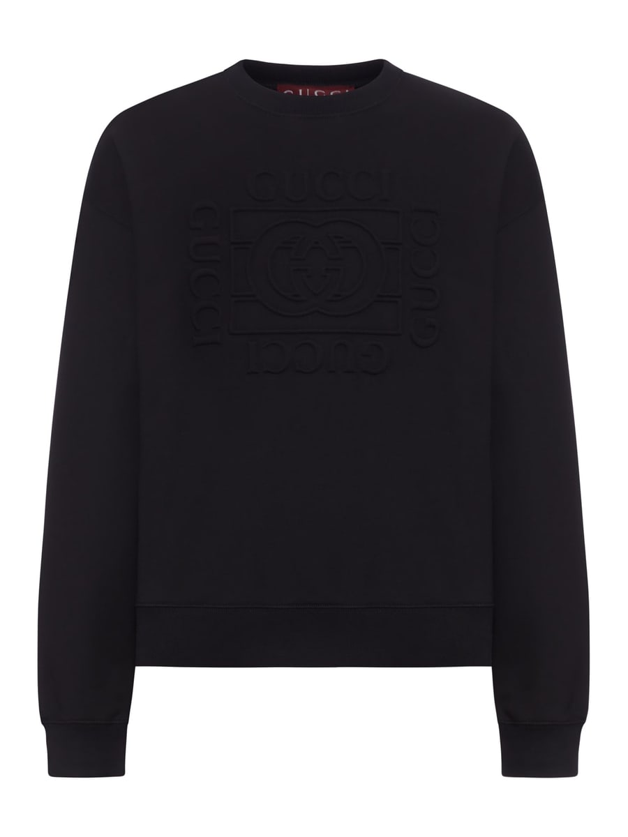 Gucci BRUSHED COTTON JERSEY SWEATSHIRT WITH LOGO