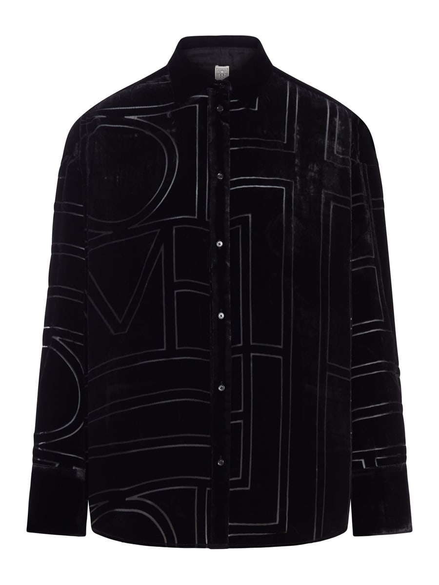 Toteme OVERSIZED DEVORÉ SHIRT