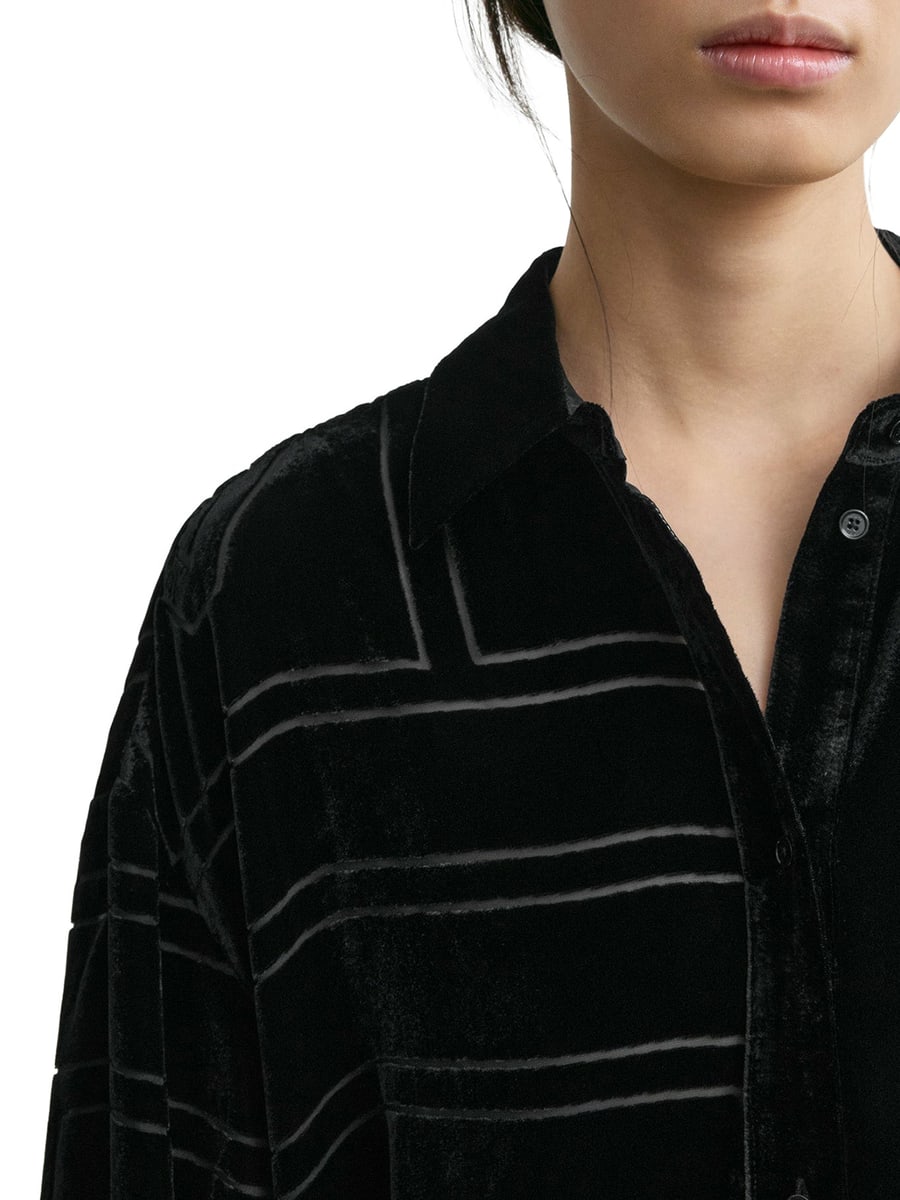 Toteme OVERSIZED DEVORÉ SHIRT, view 6