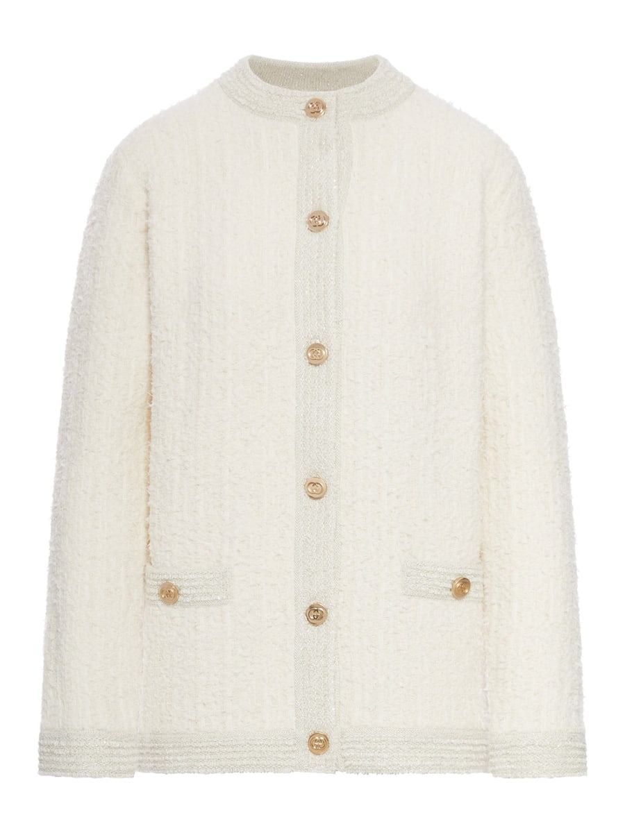 Gucci BOUCLE WOOL CARDIGAN