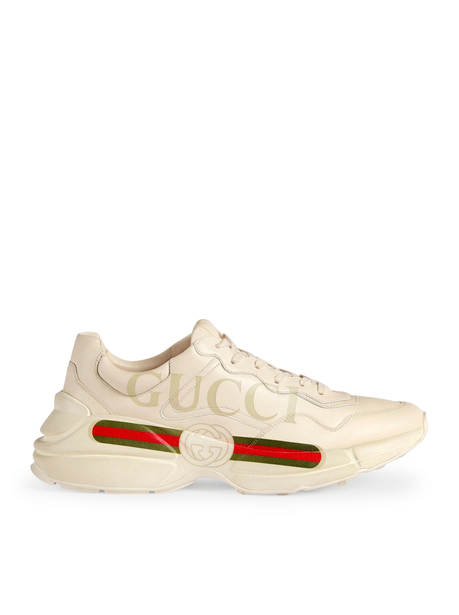 Gucci MEN`S RHYTON LEATHER WITH GUCCI LOGO