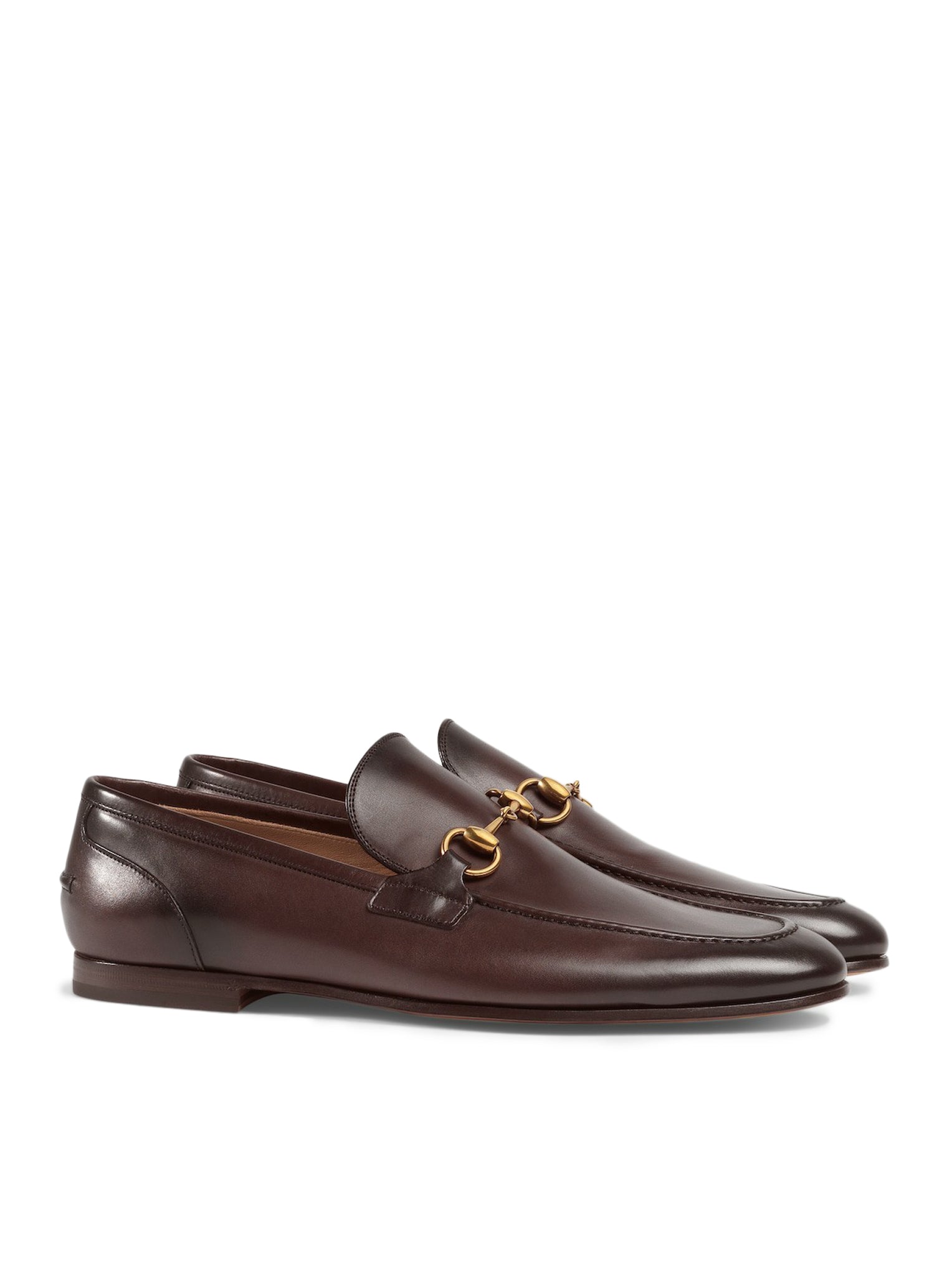 Gucci JORDAAN LEATHER LOAFERS, view 2