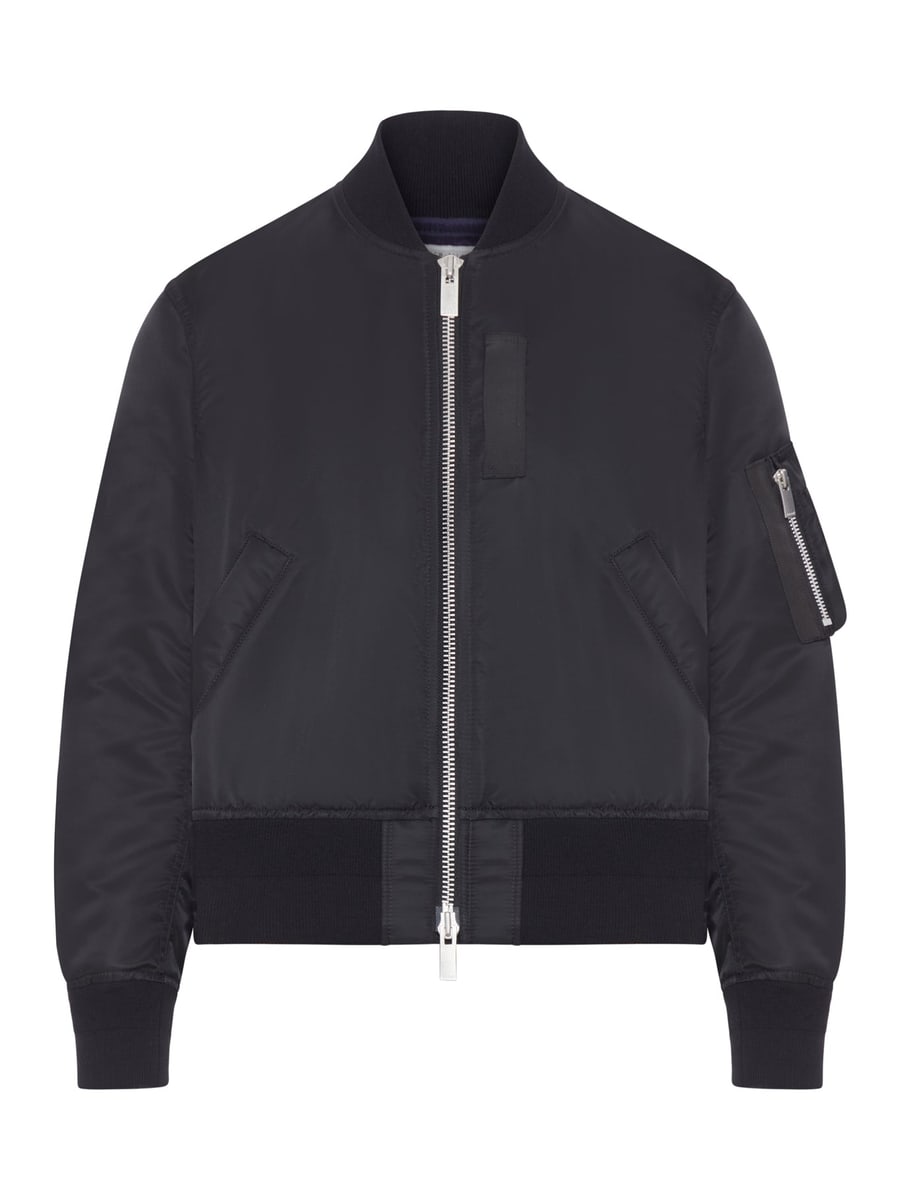 Sacai NYLON BOMBER JACKET WITH ZIP