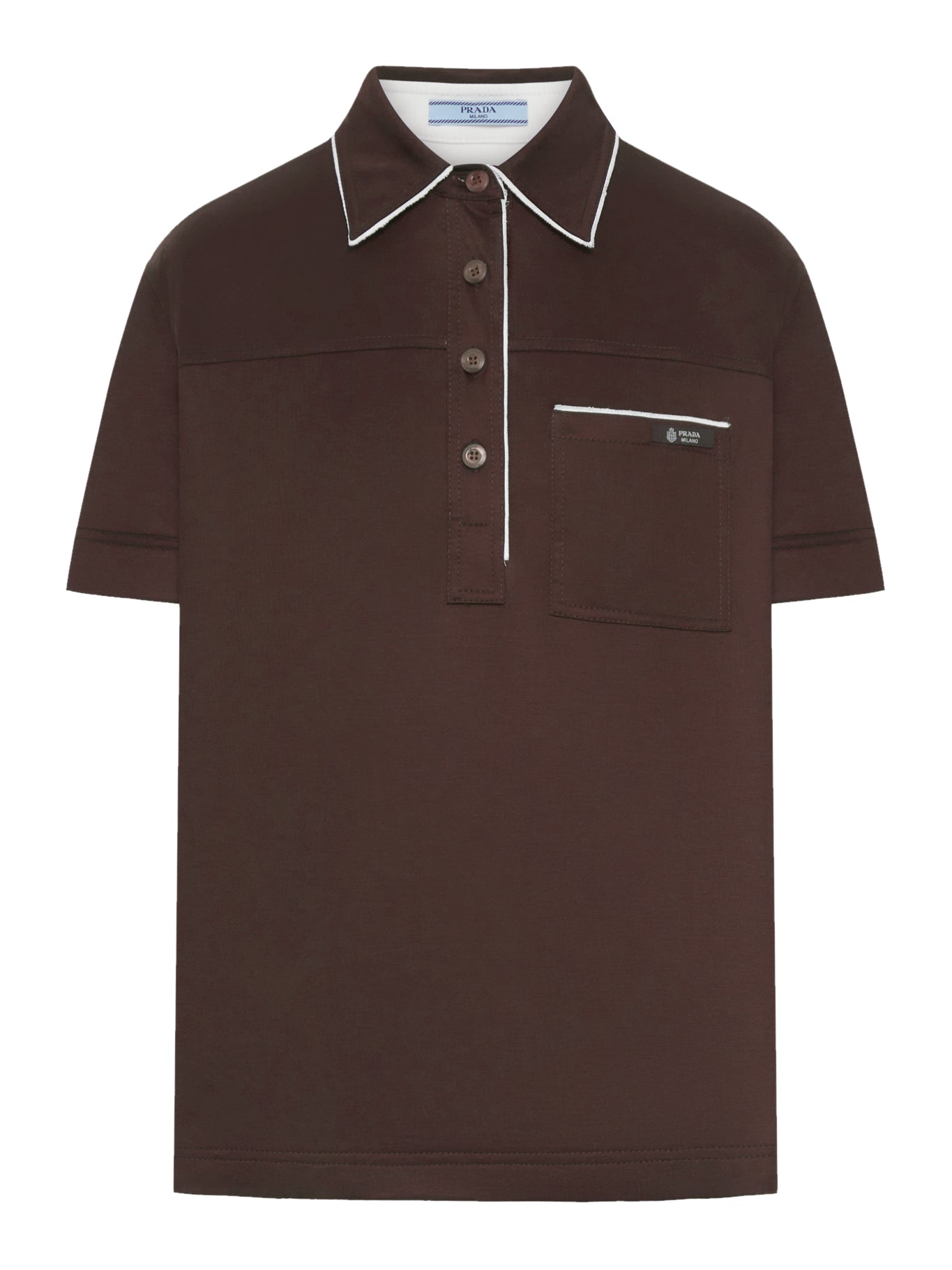 Prada POLO SHIRT IN SCOTTISH THREAD