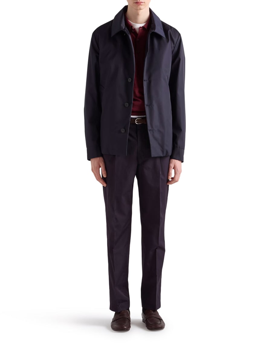 Prada TAILORED COTTON POPLIN TROUSERS, view 2