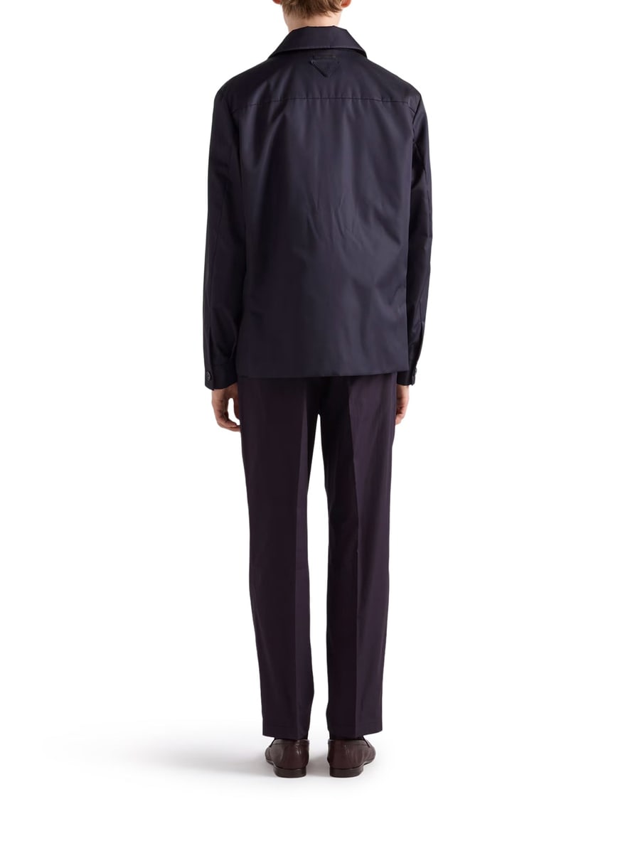 Prada TAILORED COTTON POPLIN TROUSERS, view 4