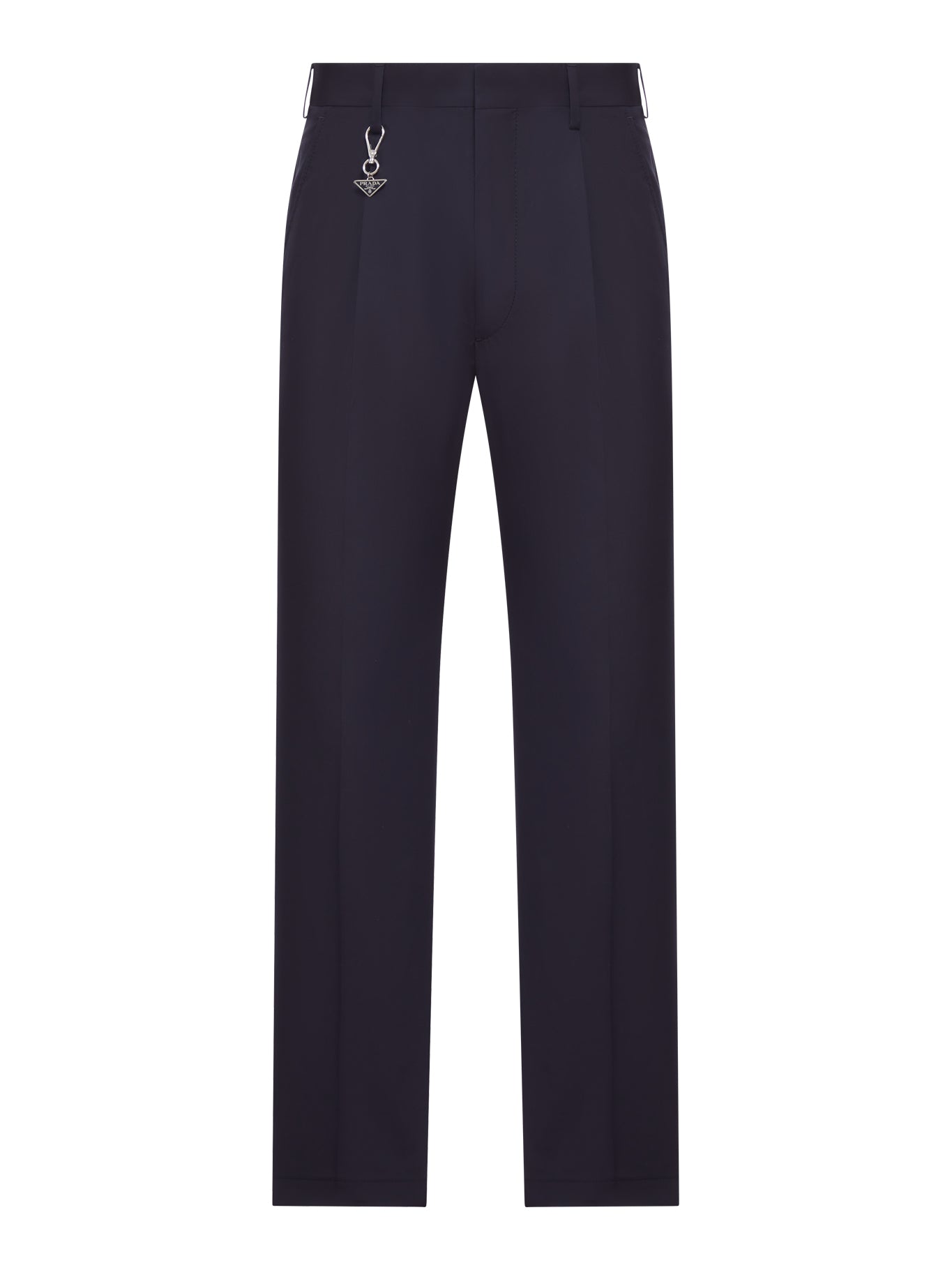 Prada TAILORED COTTON POPLIN TROUSERS