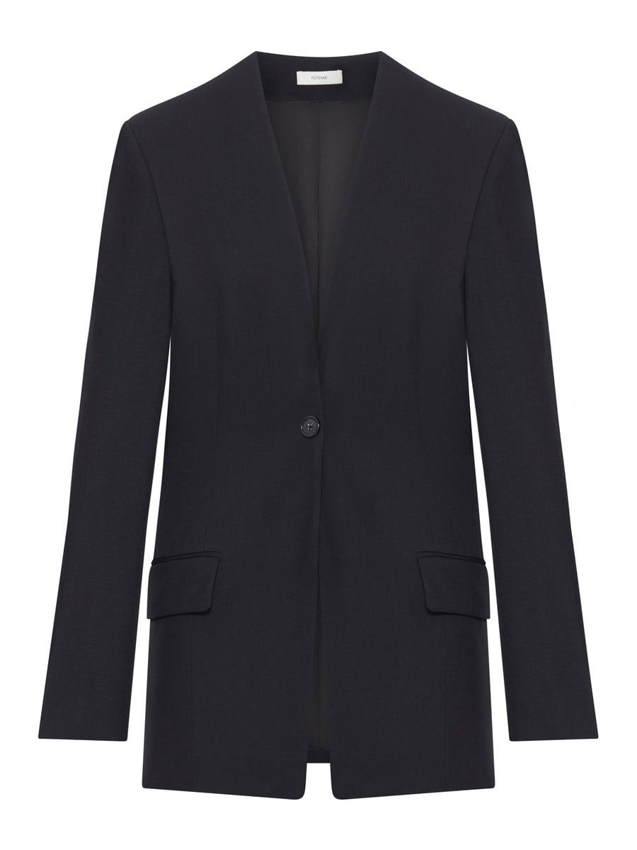 Toteme SINGLE-BREASTED WOOL BLEND BLAZER