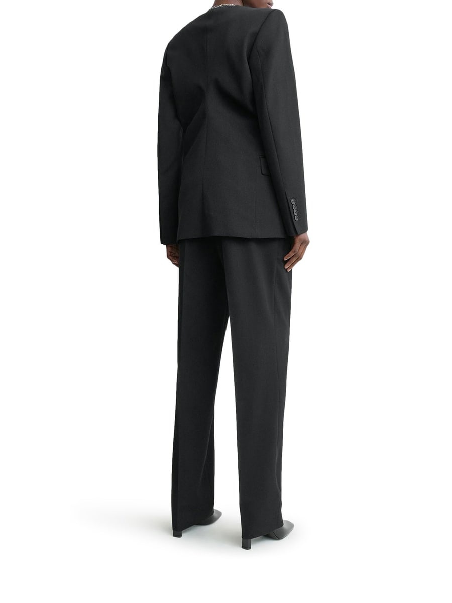 Toteme SINGLE-BREASTED WOOL BLEND BLAZER, view 3