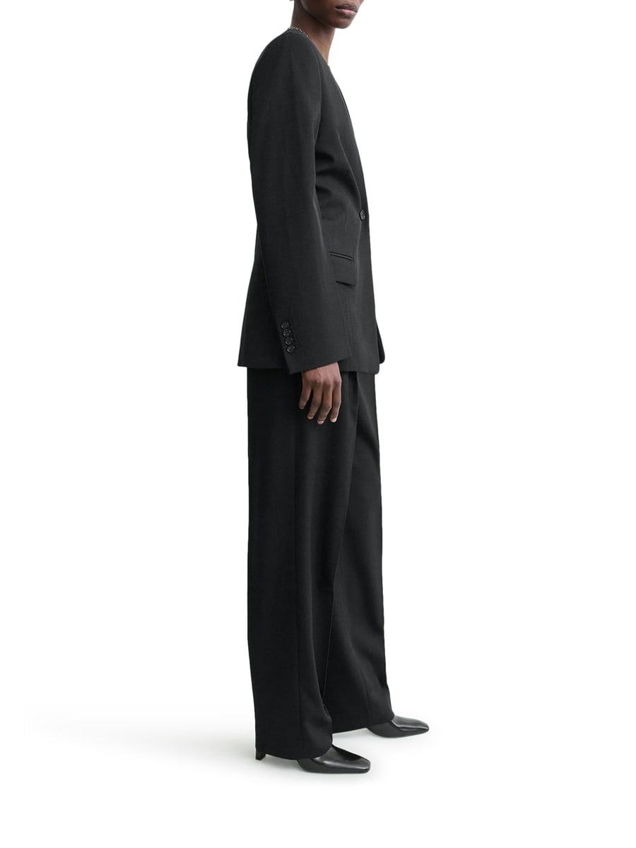 Toteme SINGLE-BREASTED WOOL BLEND BLAZER, view 4