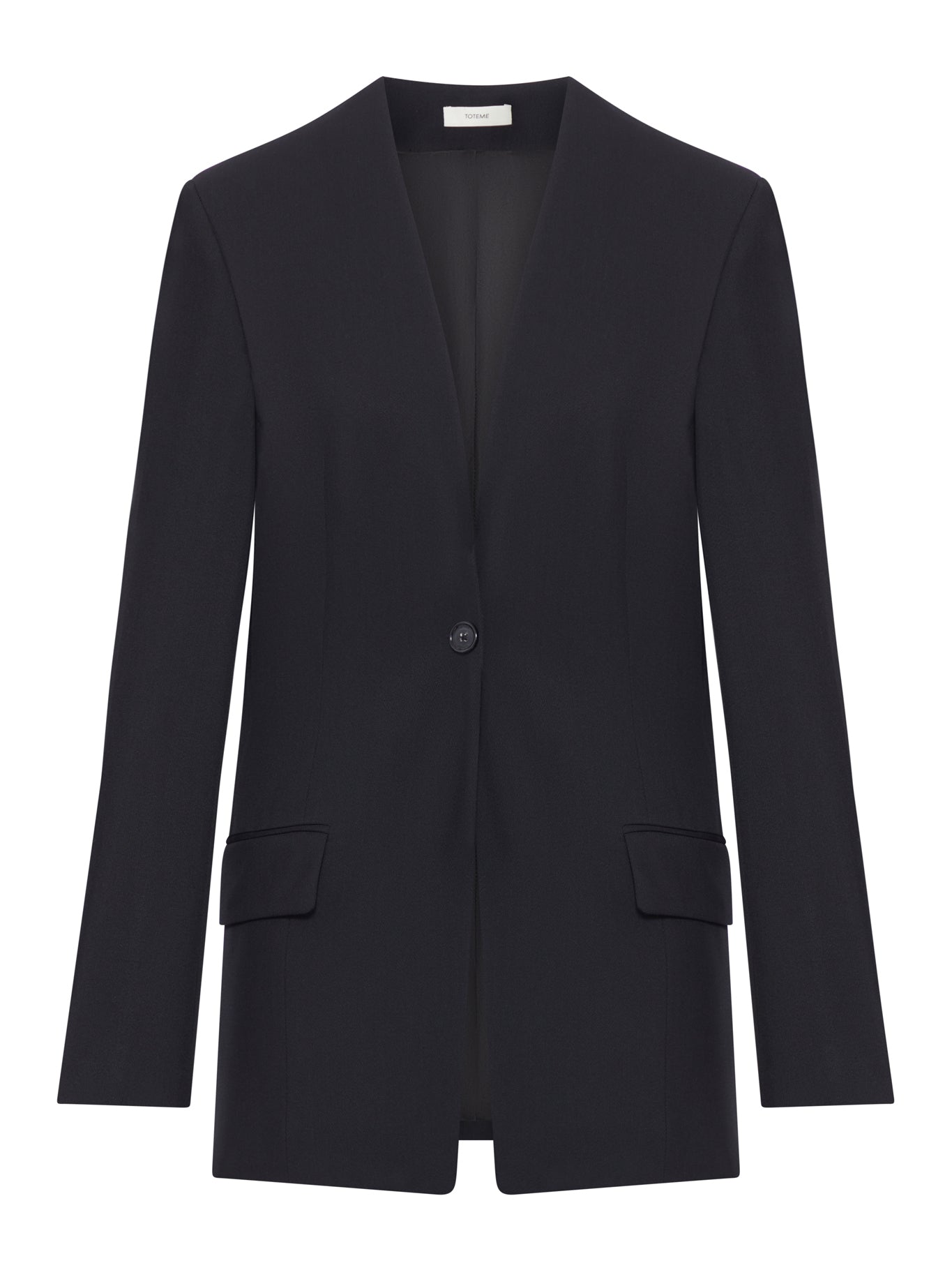Toteme SINGLE-BREASTED WOOL BLEND BLAZER