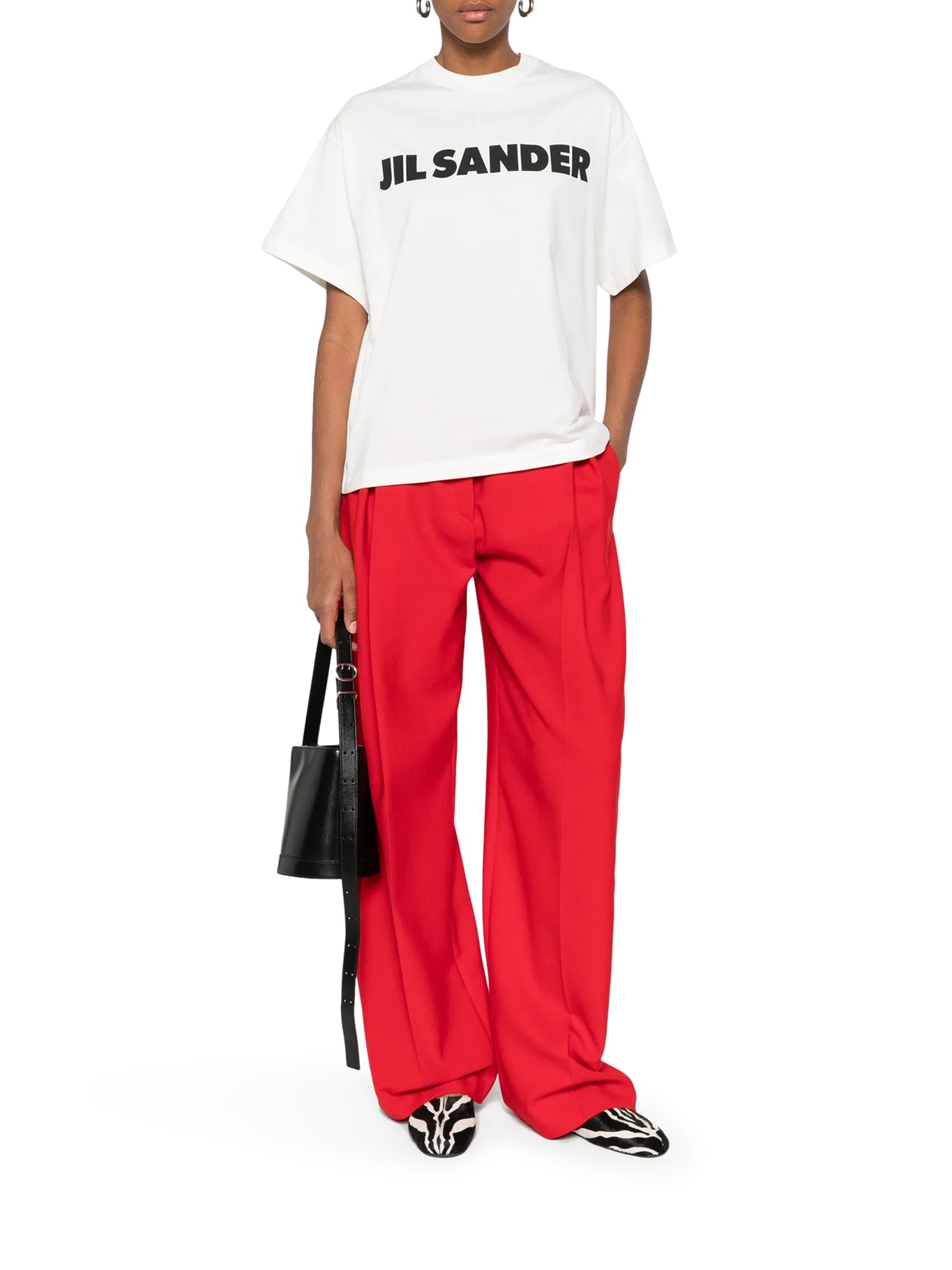 Jil Sander COTTON T-SHIRT WITH LOGO, view 2
