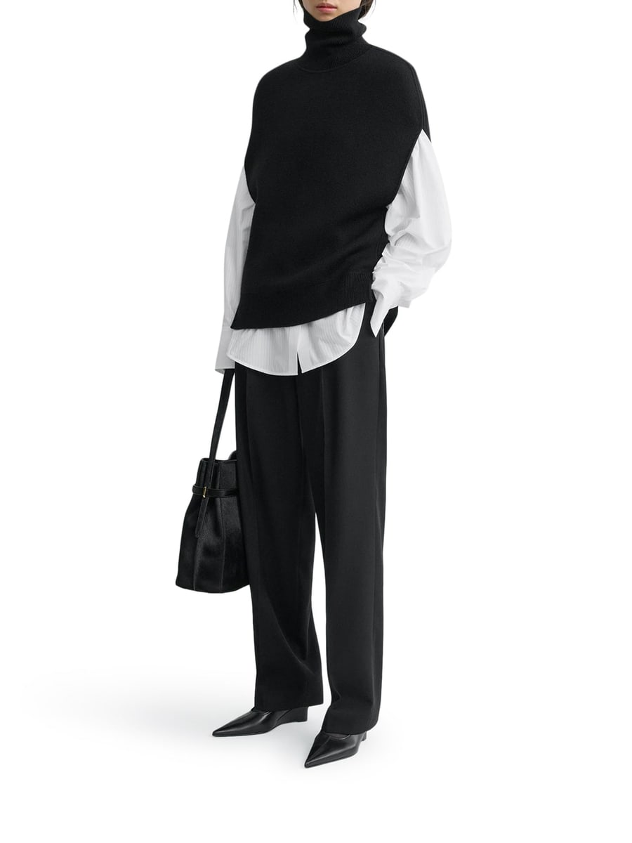 Toteme DOUBLE-KNIT WOOL VEST, view 2