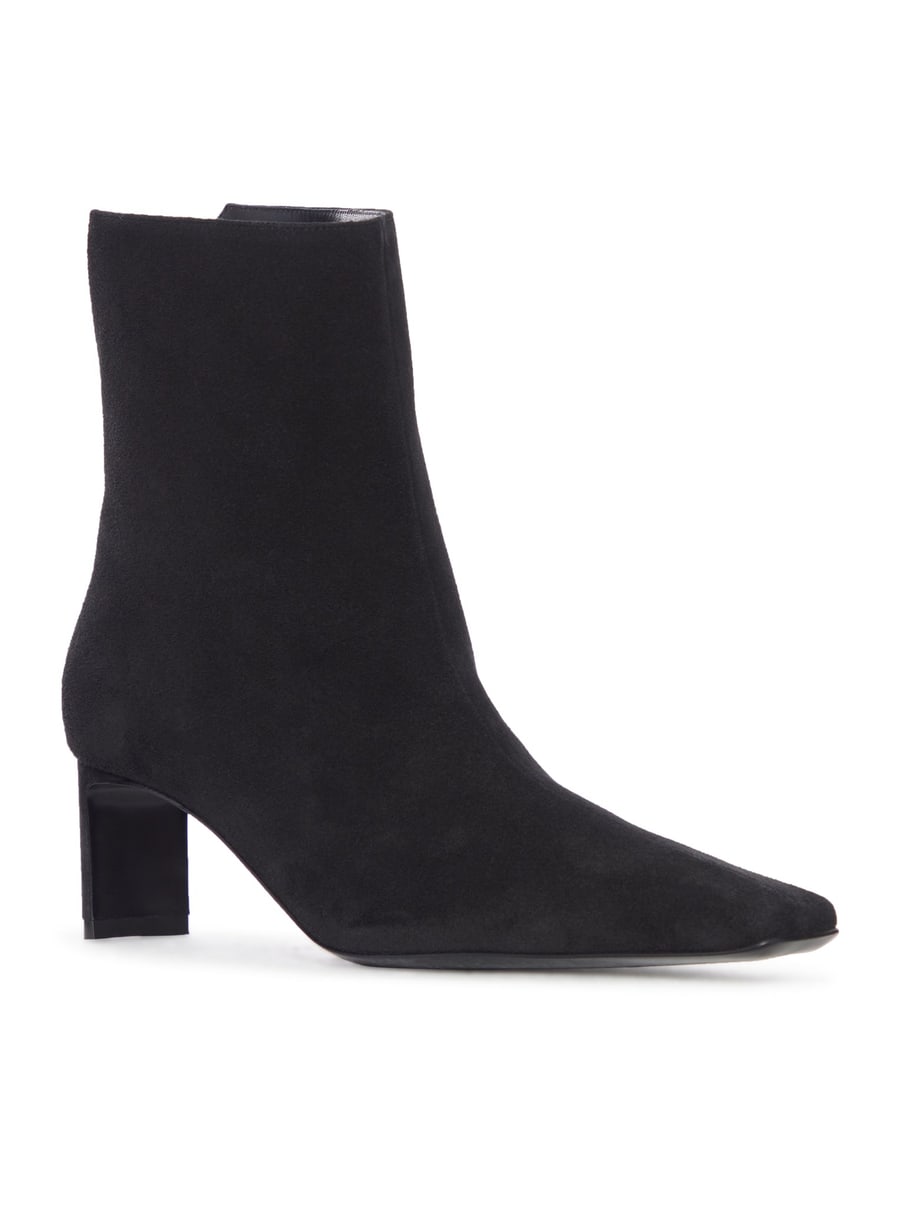 Khaite BLACK SUEDE ANKLE BOOTS, view 2