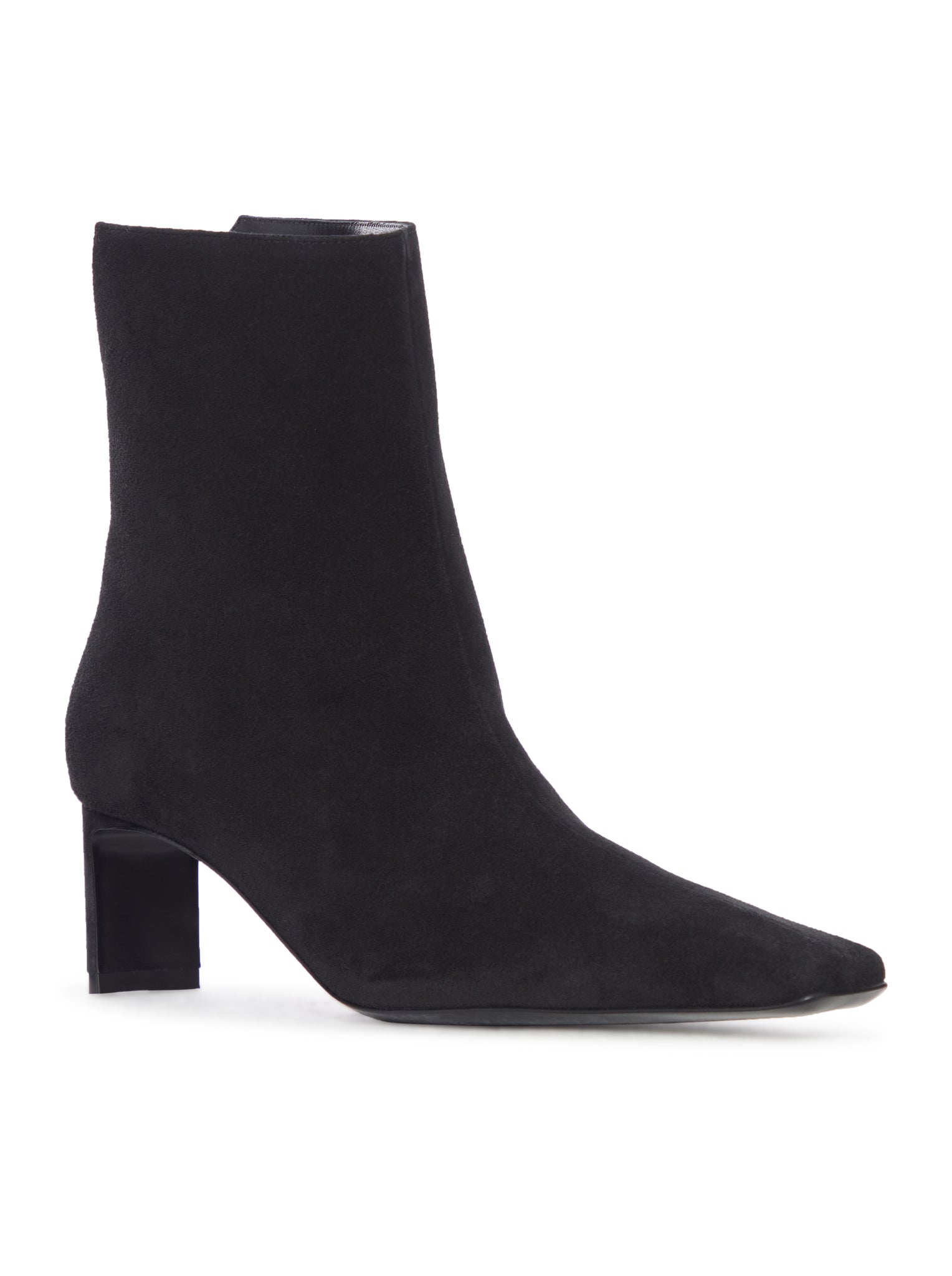 Khaite BLACK SUEDE ANKLE BOOTS, view 2