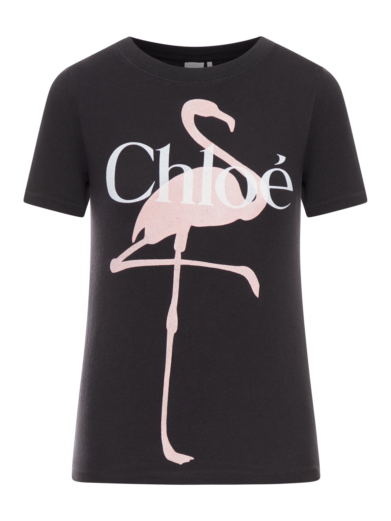 Chloé BABY FIT T-SHIRT WITH LOGO IN COTTON JERSEY