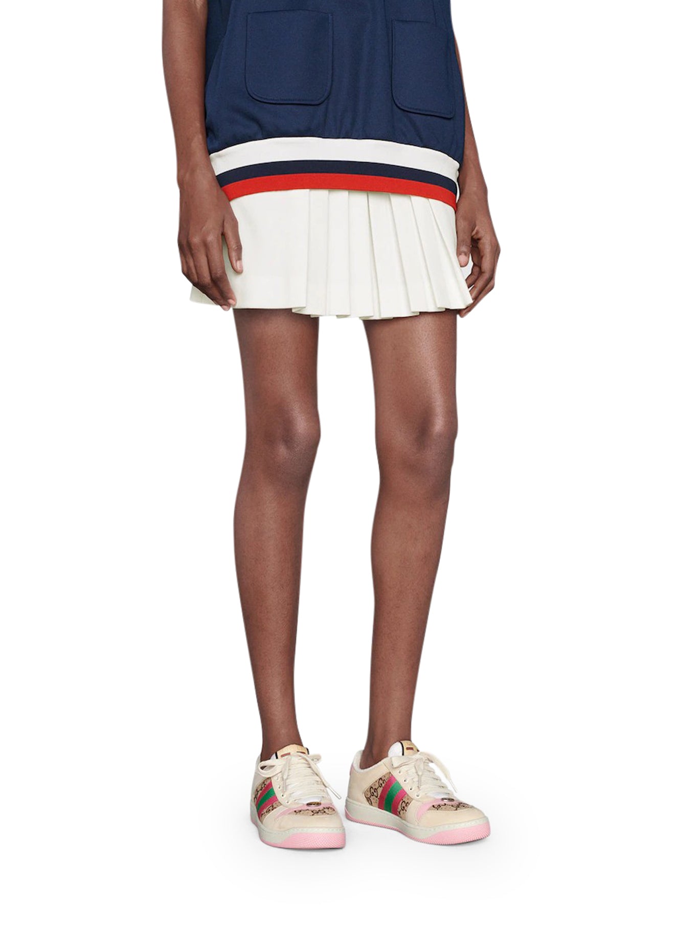 Gucci SCREENER SNEAKERS WITH CRYSTALS, view 2