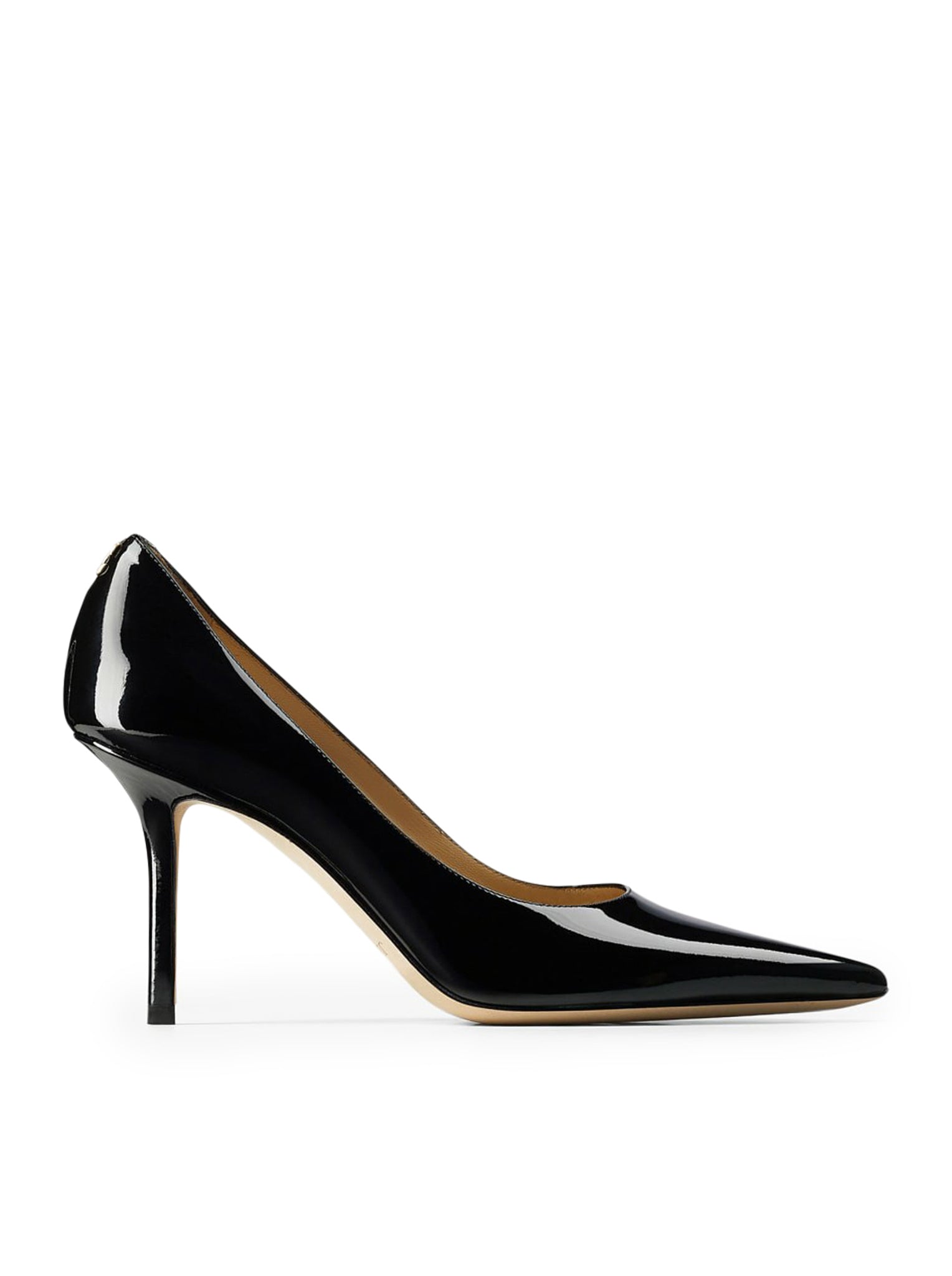 Jimmy Choo PATENT LEATHER DECOLLETE WITH JC LOGO