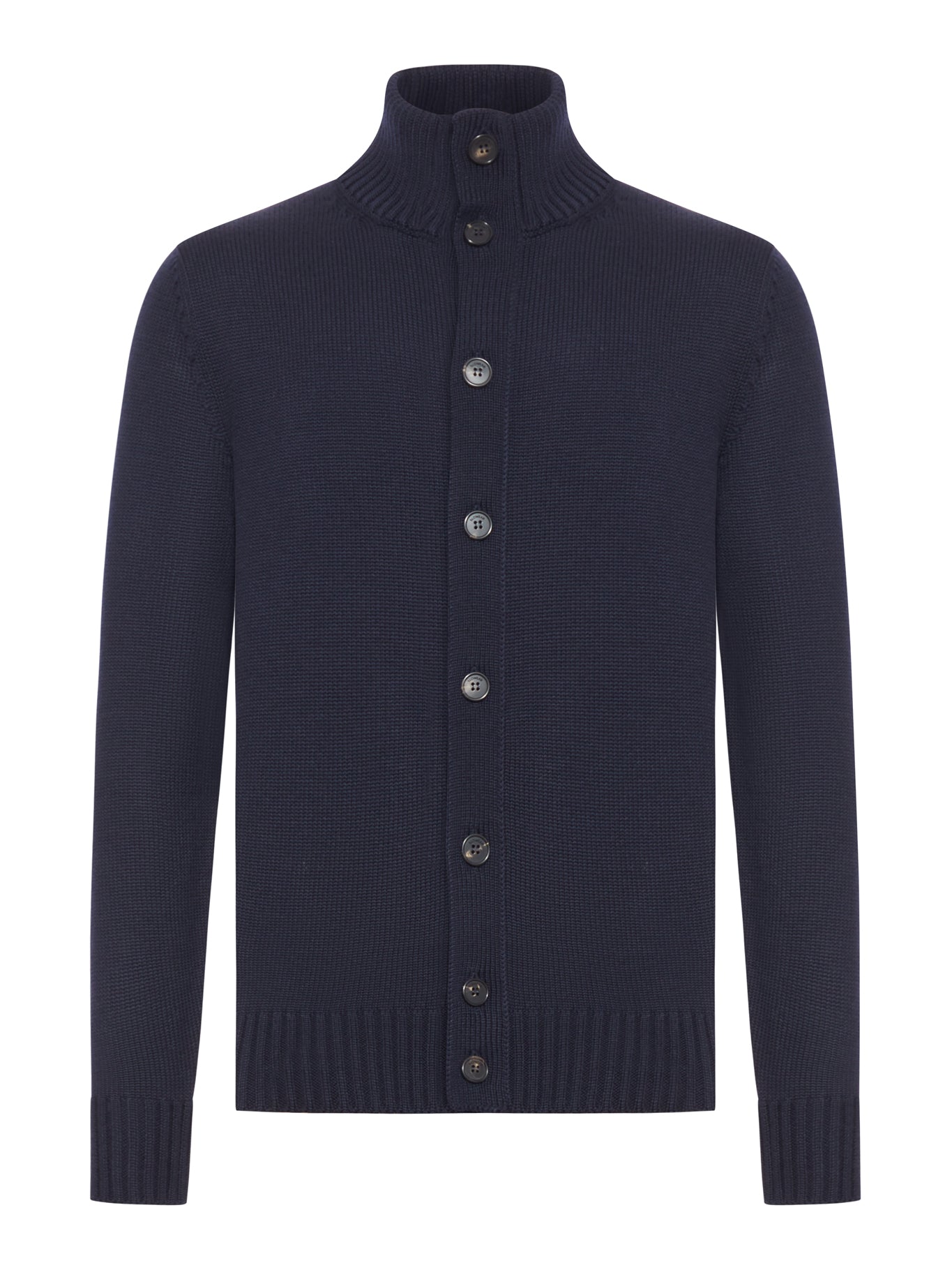 Zanone WOOL HIGH NECK CARDIGAN