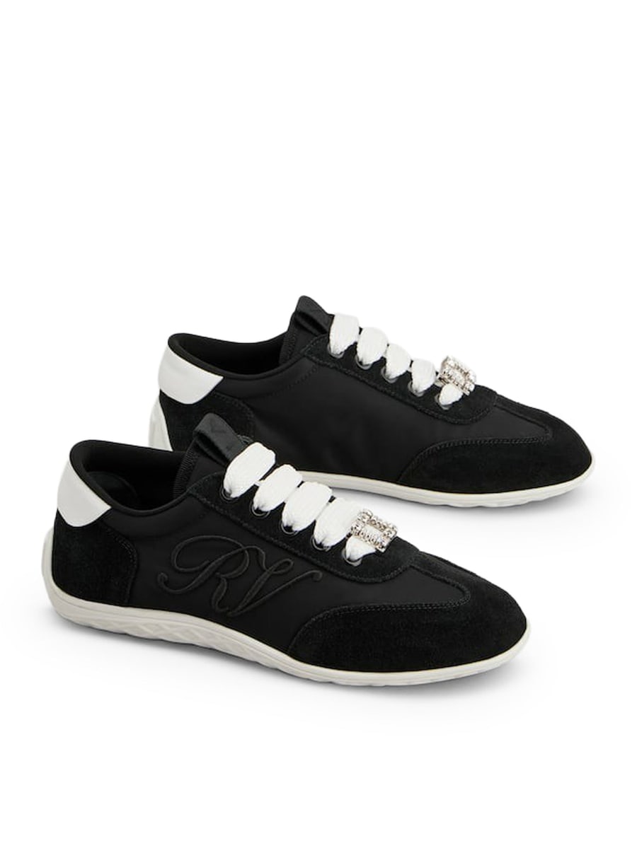 Roger Vivier VIV LOW SUEDE SNEAKERS, view 4