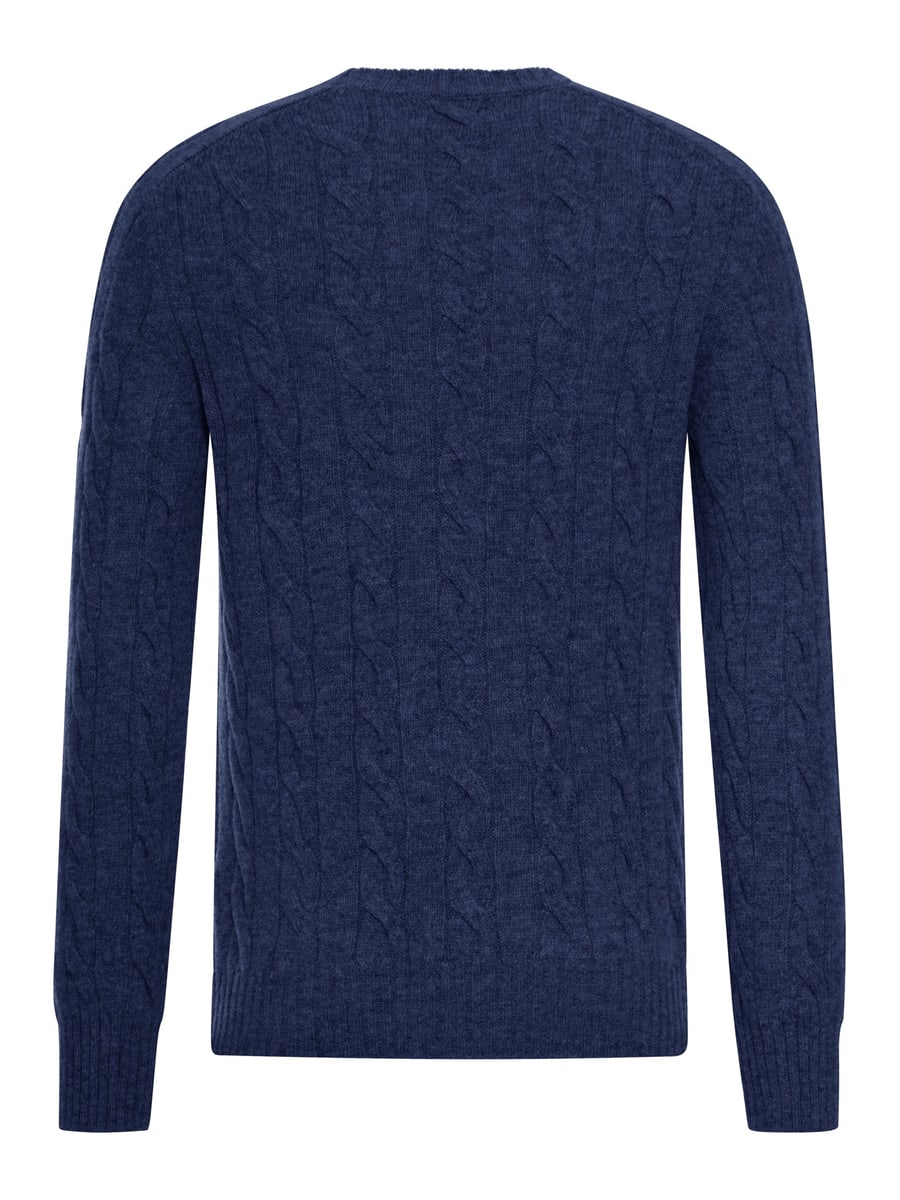 Nome G SHETLAND WOOL CABLE-KNIT CREWNECK, view 2