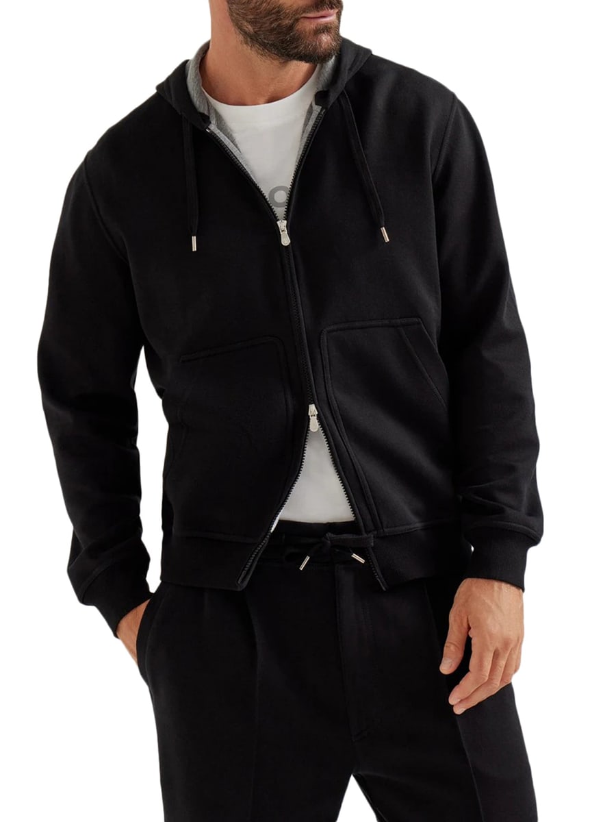 Brunello Cucinelli ZIP-UP HOODIE, view 3