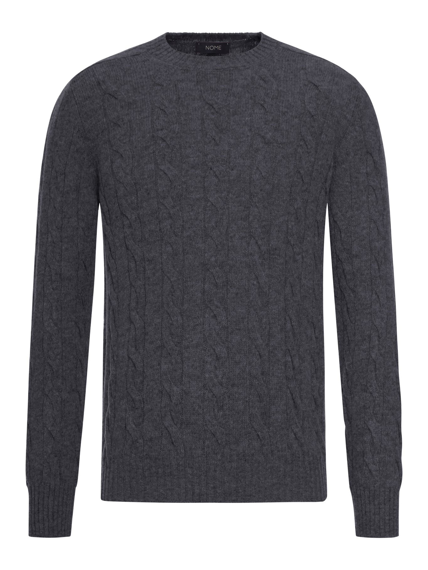 Nome G SHETLAND WOOL CABLE-KNIT CREWNECK